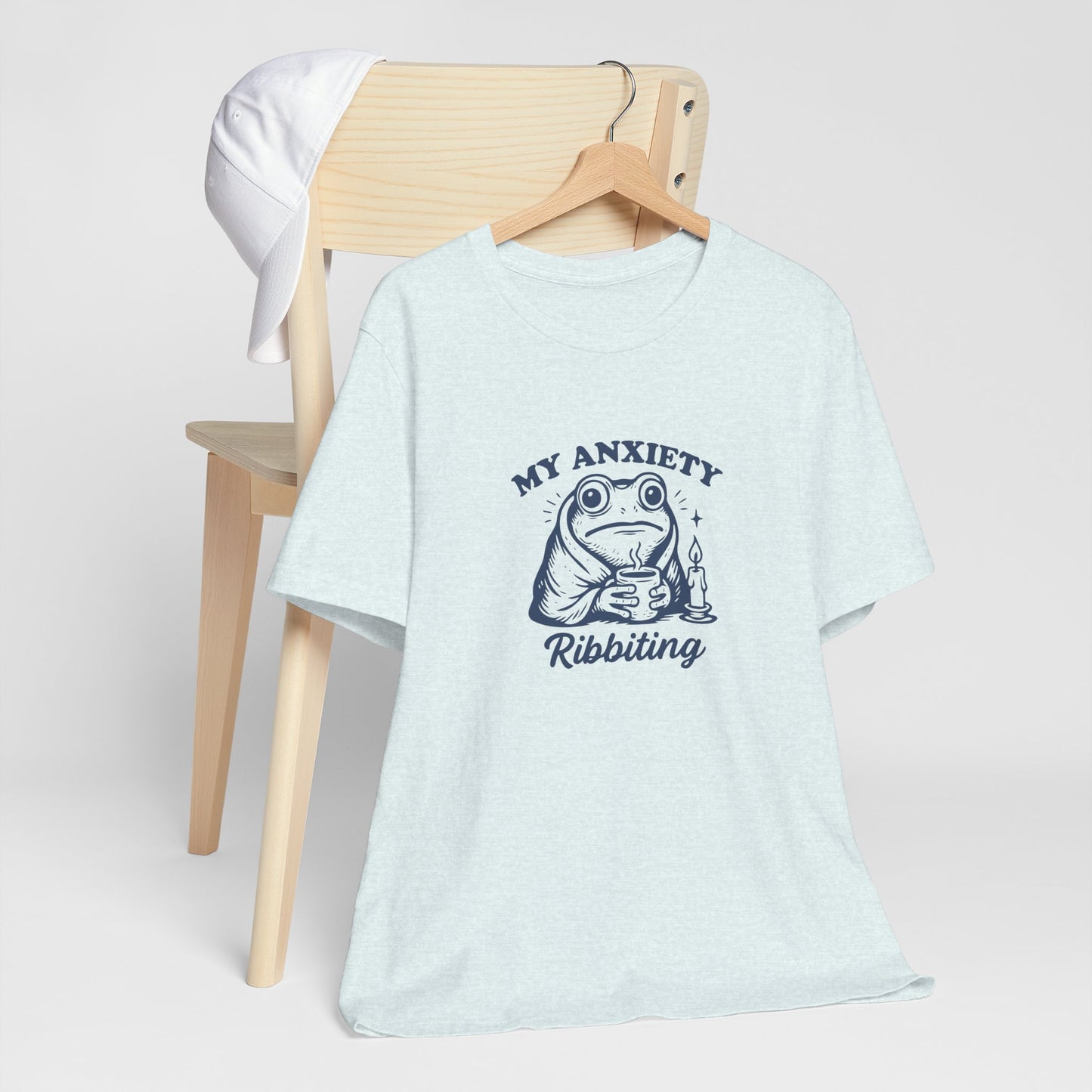 T-Shirt MY ANXIETY Ribbiting Shirt – Funny Anxiety Shirt with Frog Graphic