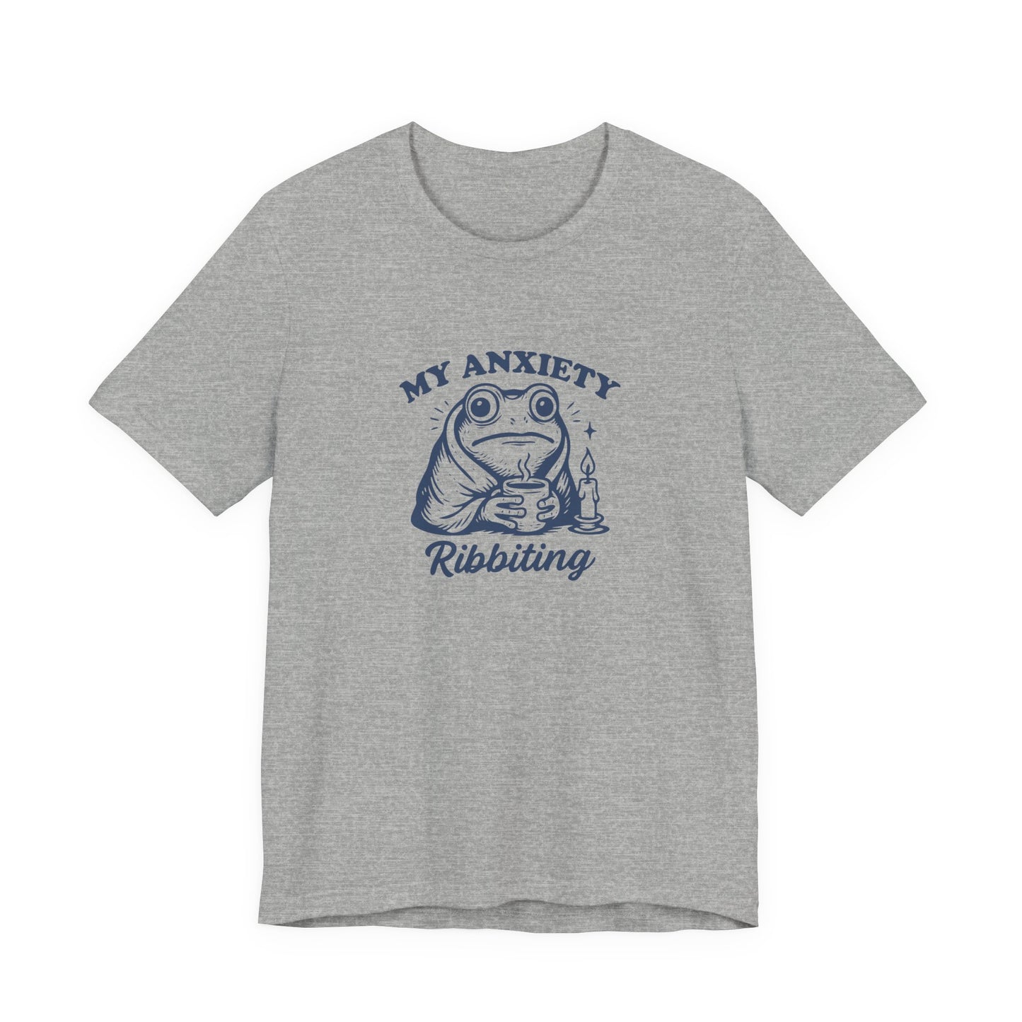 T-Shirt MY ANXIETY Ribbiting Shirt – Funny Anxiety Shirt with Frog Graphic