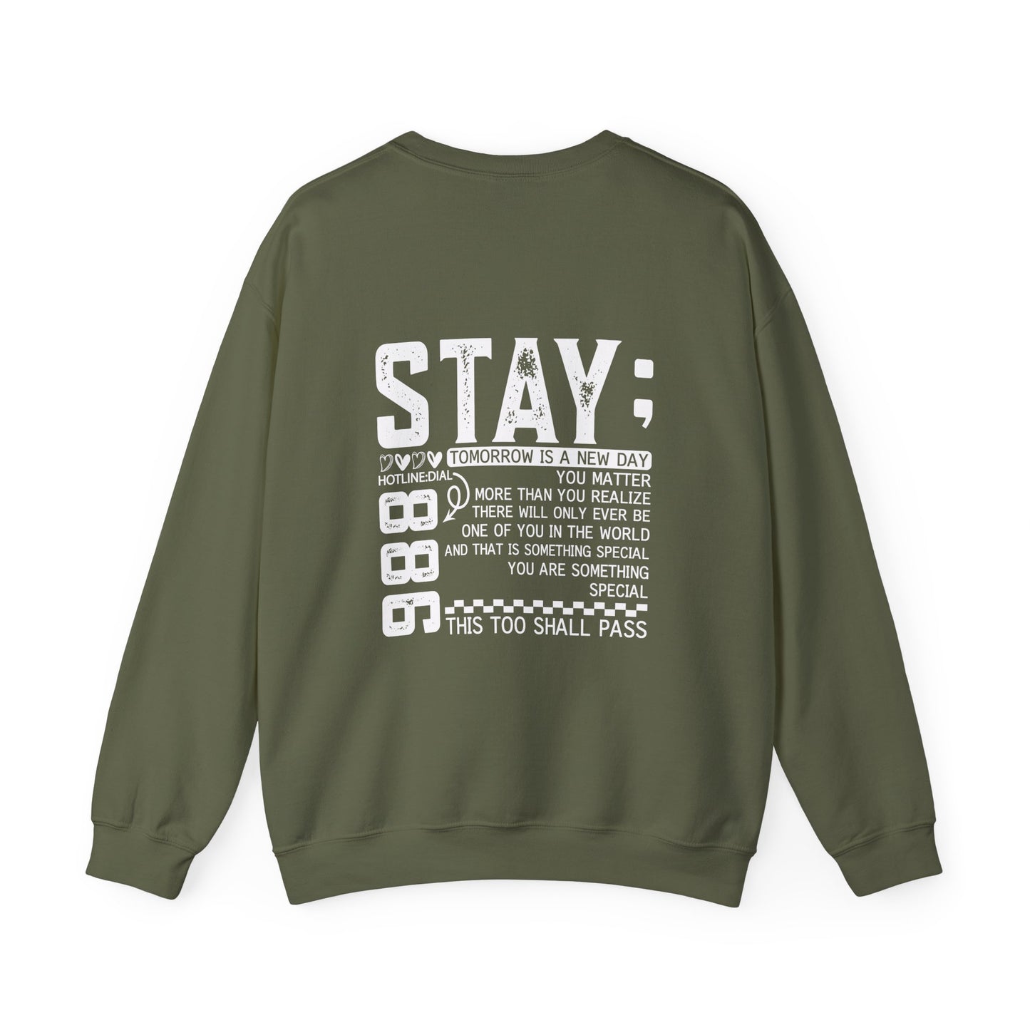 Stay, You Matter – Mental Health Sweatshirts for Men & Women