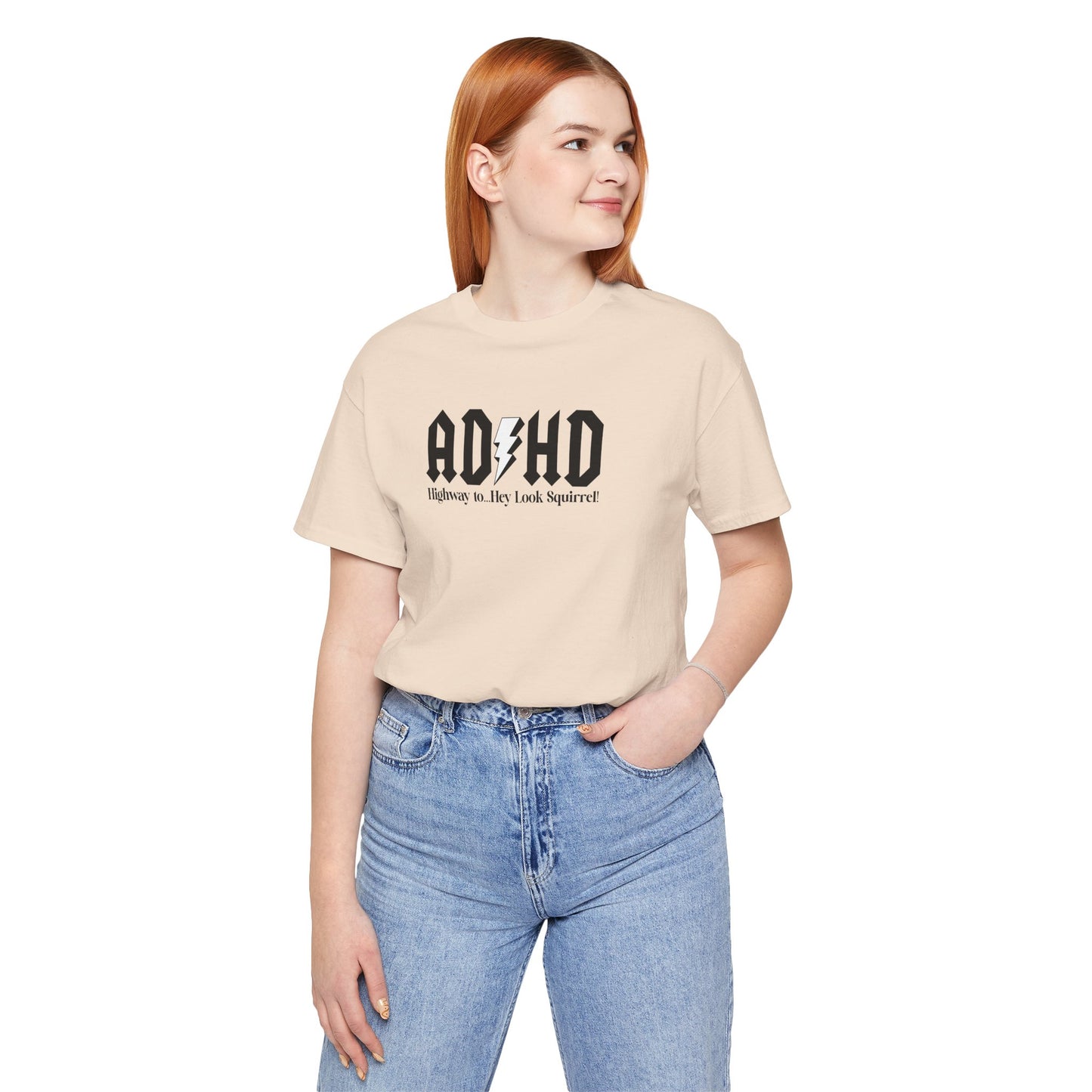 T-Shirt Highway to ADHD Funny T-Shirt – Gothic Pop Culture Graphic Tee
