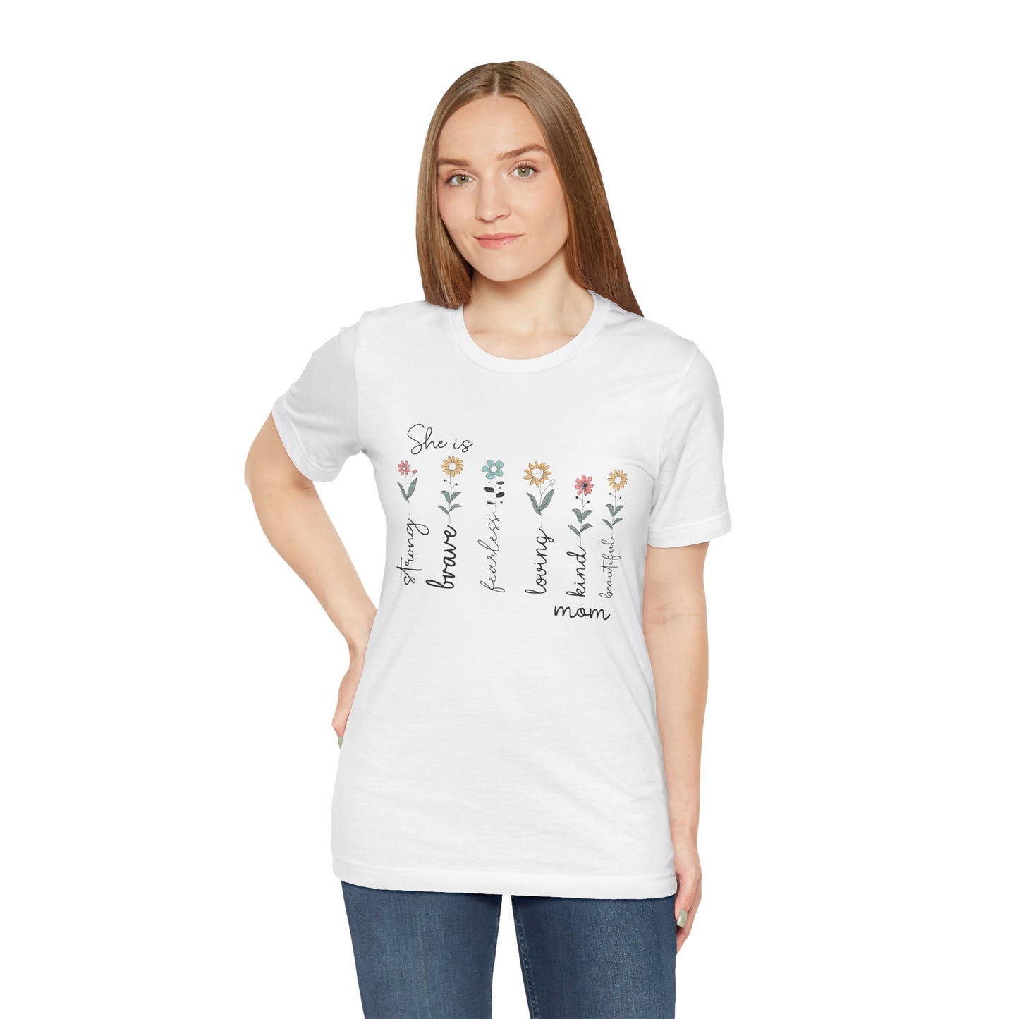 She is Strong, Brave, Kind – Empowering Mother’s Day Shirt