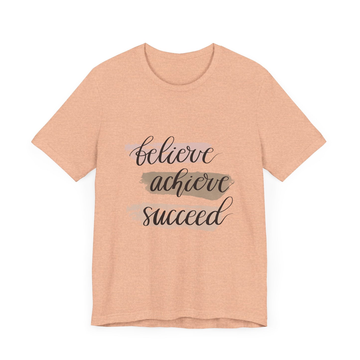 Inspirational T Shirts – Believe Achieve Succeed Tee for Women