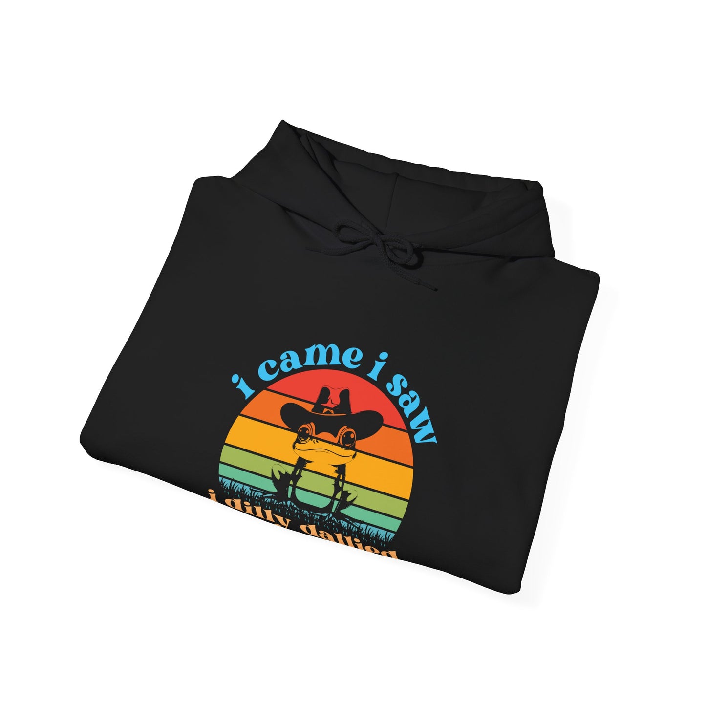 Hoodie i came i saw i dilly dallied Hoodie – Funny ADHD Frog Hoodie