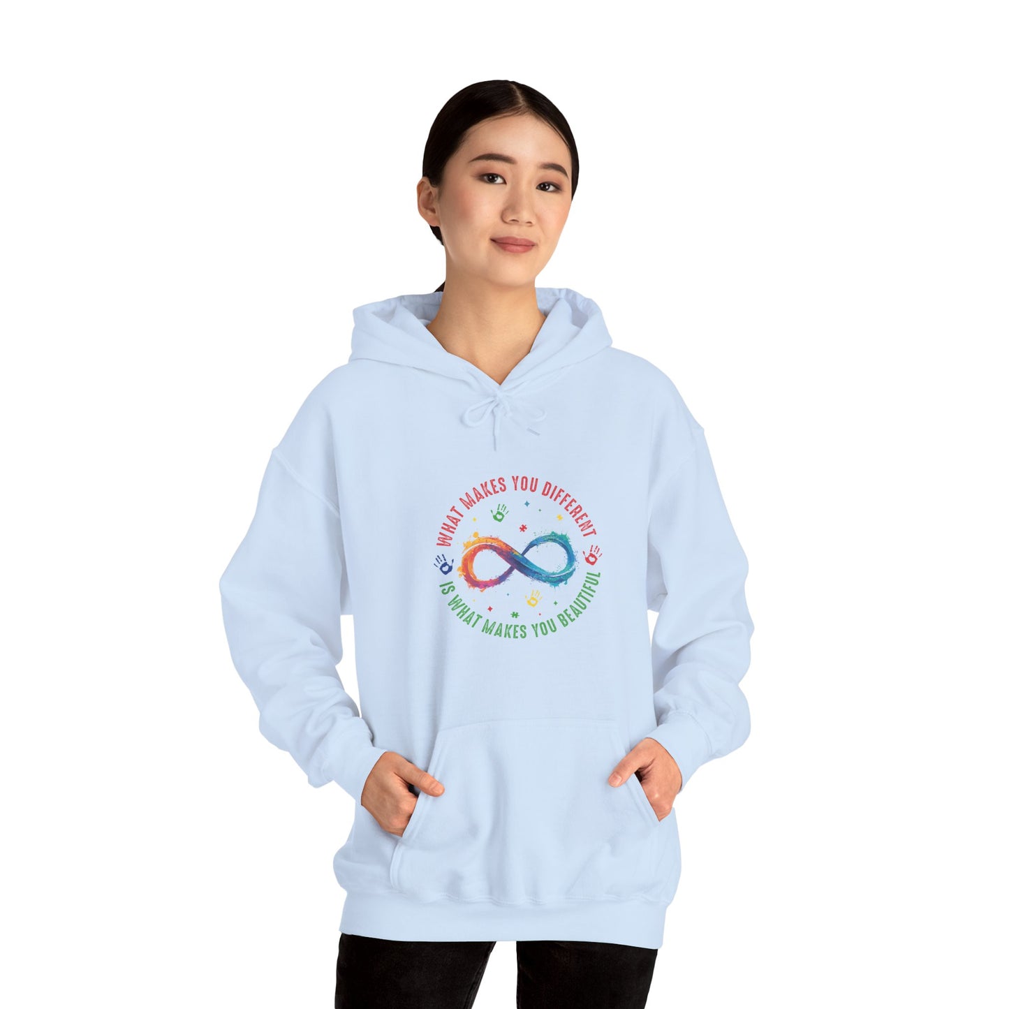 WHAT MAKES YOU DIFFERENT Hoodie – Colorful Neurodiversity Sweatshirt