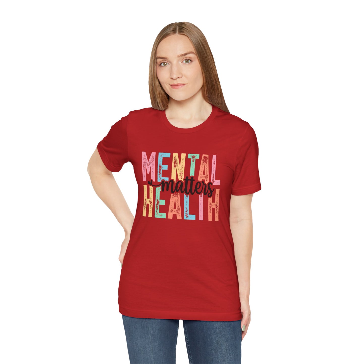 Mental Health Matters – Red Mental Health Matters Shirt for Women