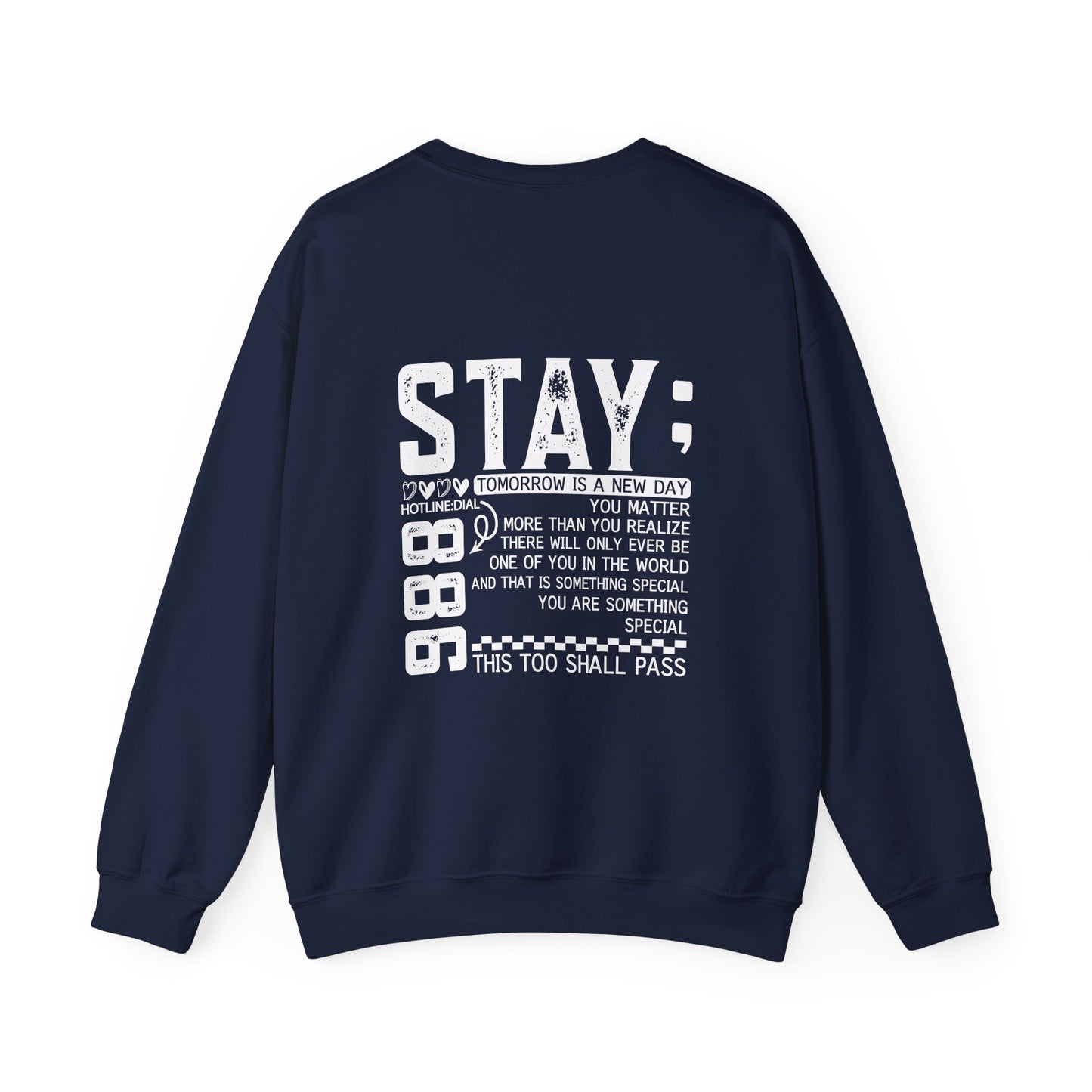 Stay, You Matter – Mental Health Sweatshirts for Men & Women