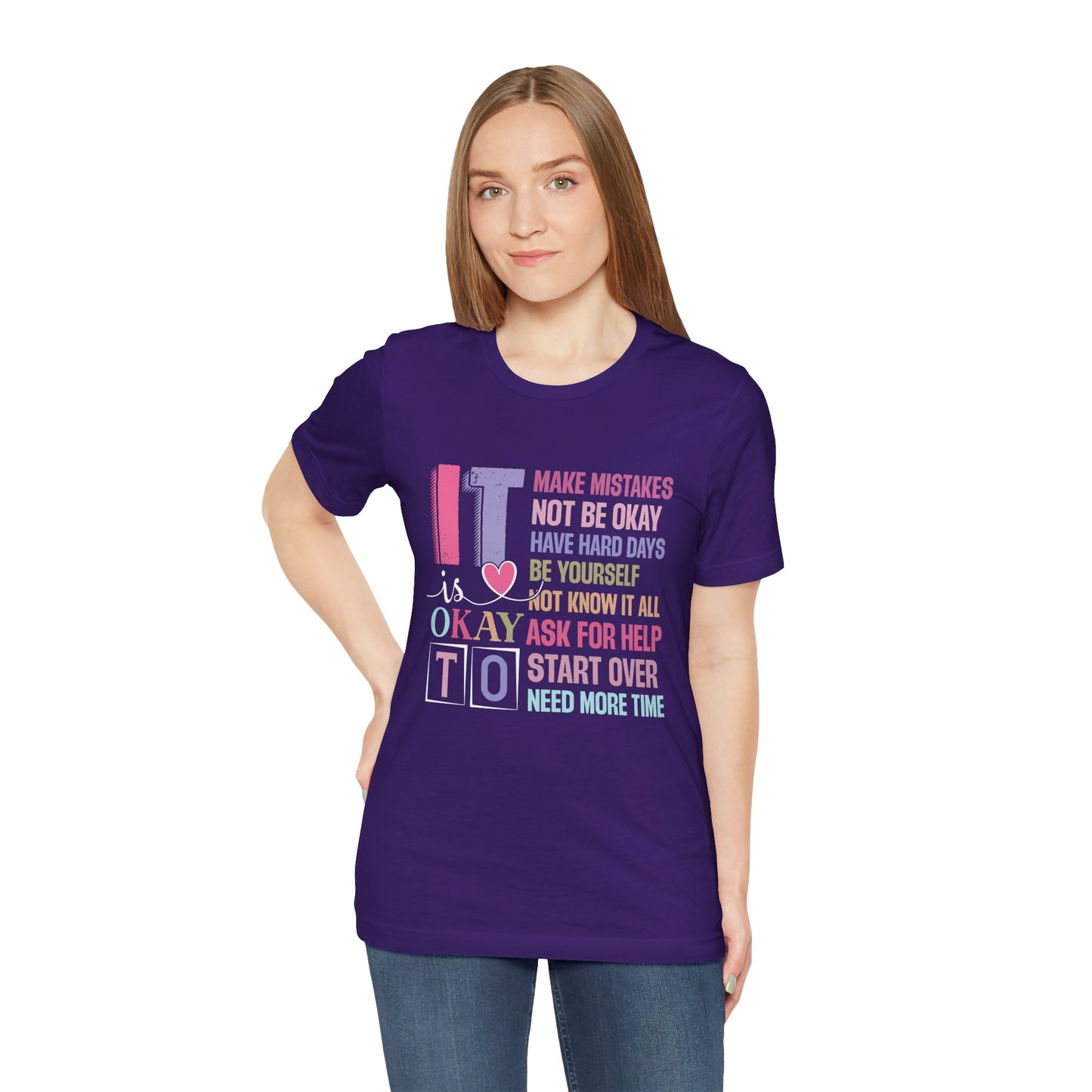 Team Purple It's Okay to Make Mistakes – Suicide Prevention Tee Shirts