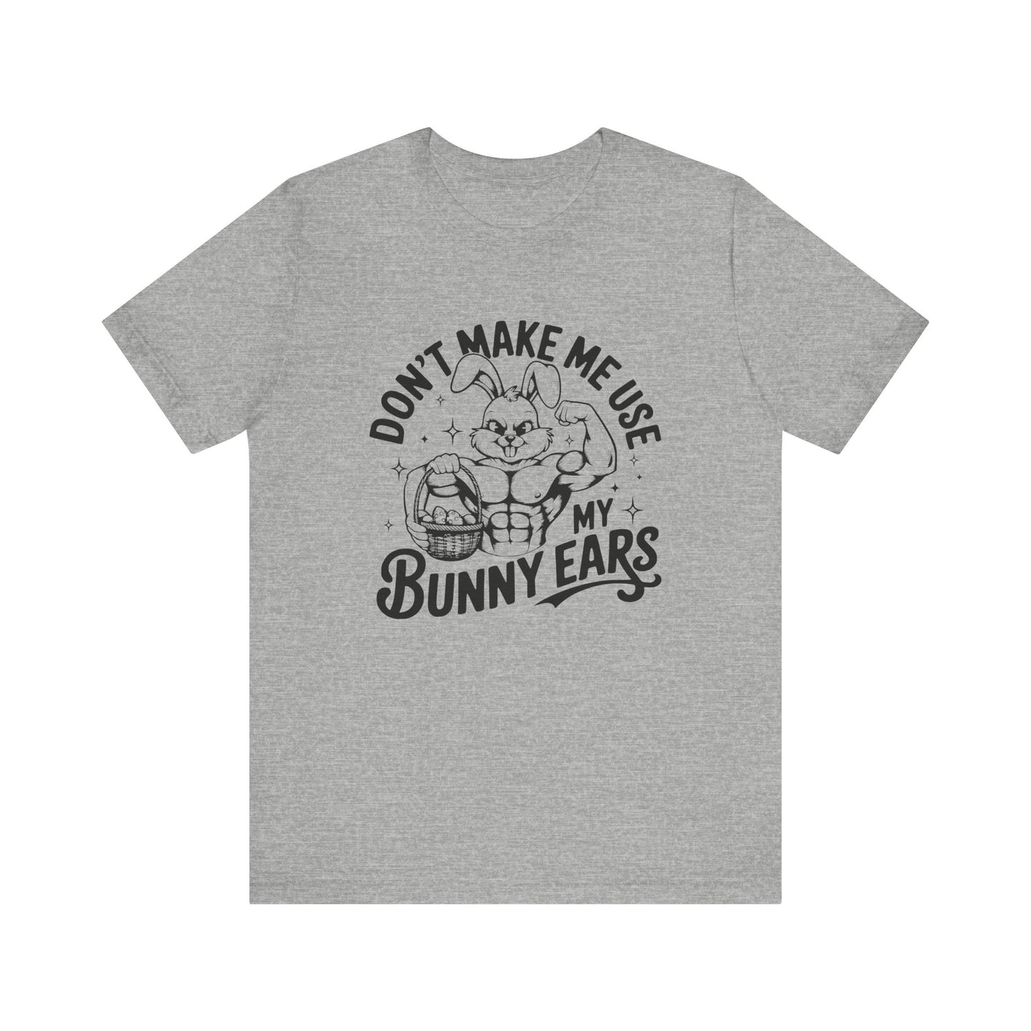 Athletic Heather Easter Fitness Shirt – Bunny Gains No Days Off Unisex Tee