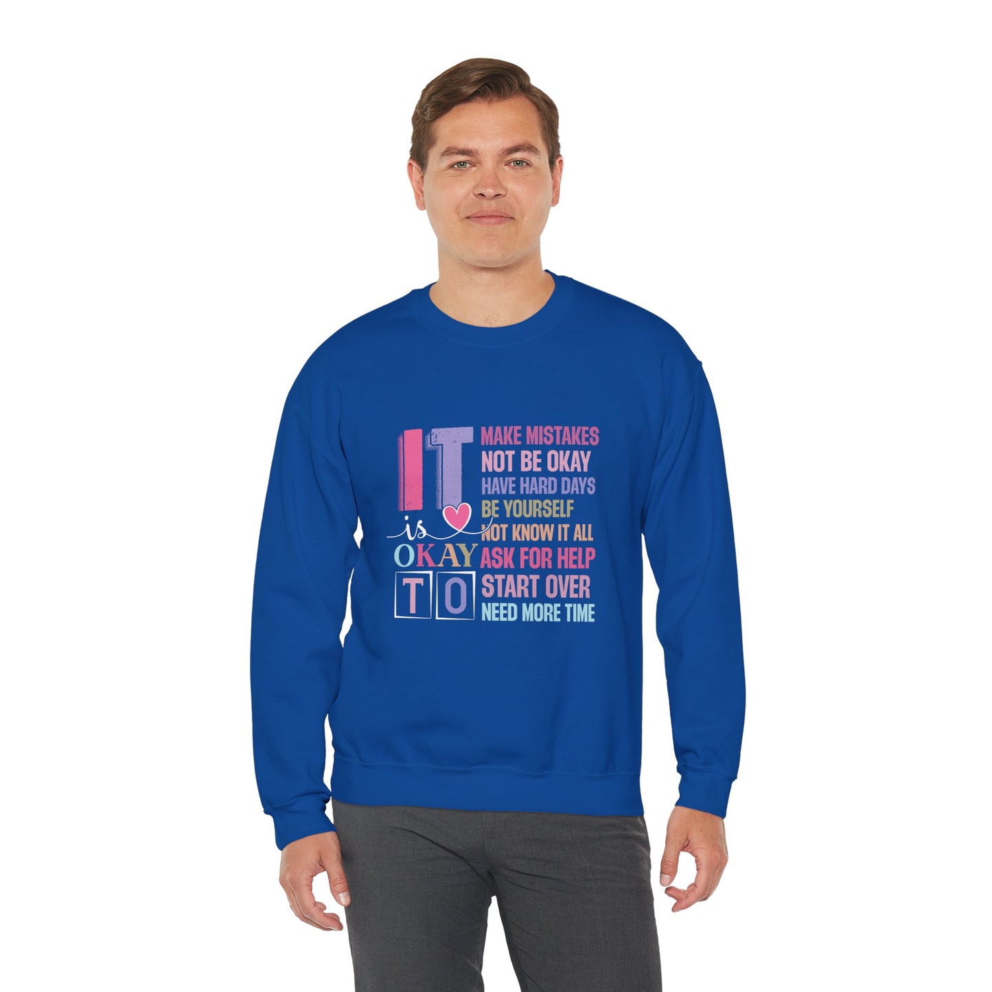 It’s Okay to Make Mistakes – Mental Health Sweatshirt for Women