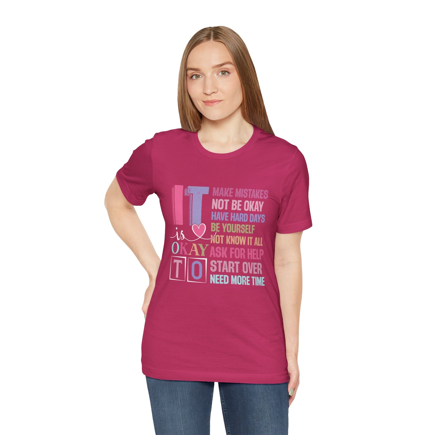 Berry It's Okay to Make Mistakes – Suicide Prevention Tee Shirts