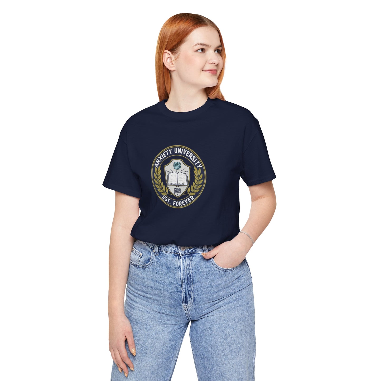 T-Shirt ANXIETY UNIVERSITY Shirt – Funny Collegiate Graphic Tee