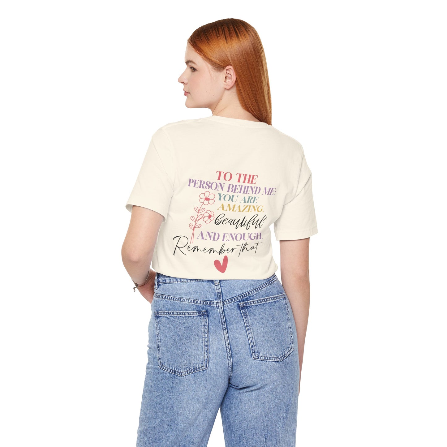 You Matter – Natural You Matter T Shirt with Back Print for Mental Health