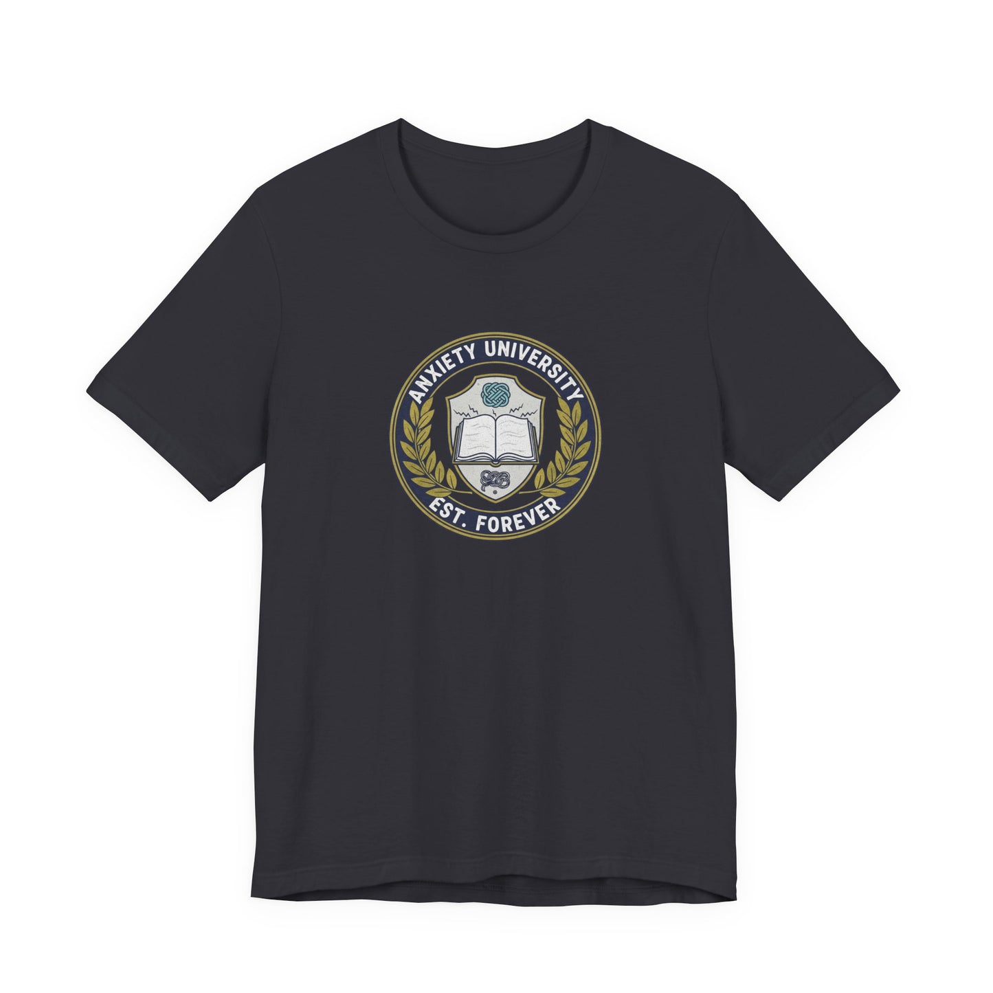T-Shirt ANXIETY UNIVERSITY Shirt – Funny Collegiate Graphic Tee