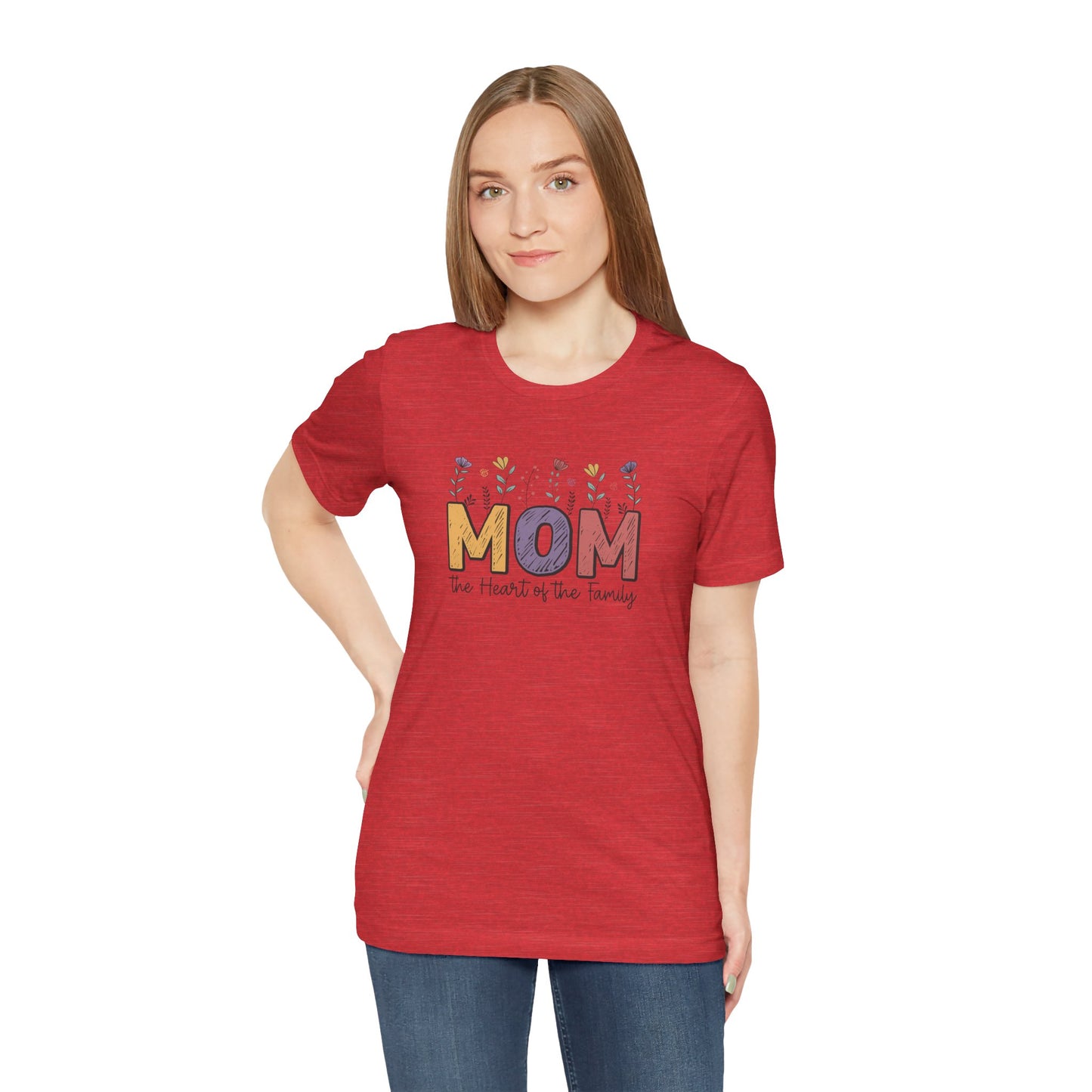 Motivational Shirts – Mom: The Heart of the Family Tee