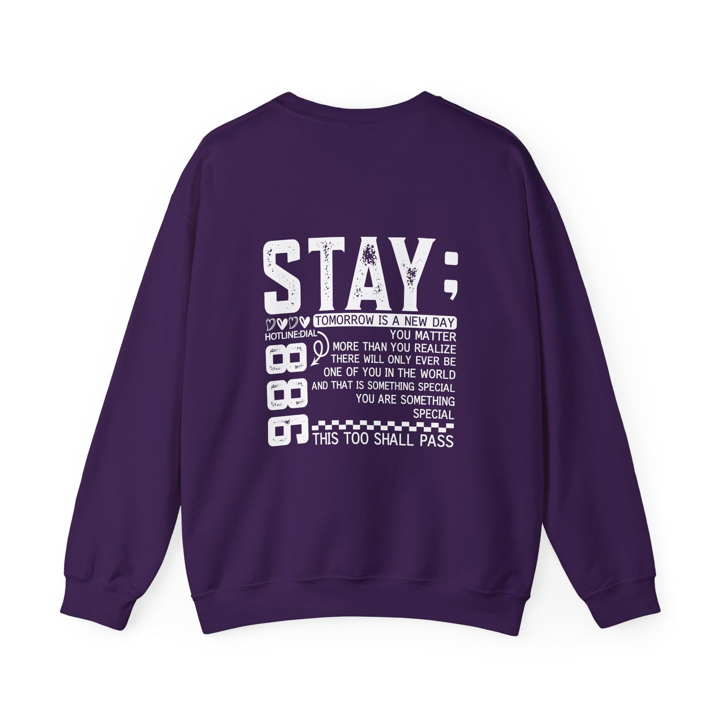 Stay, You Matter – Mental Health Sweatshirts for Men & Women