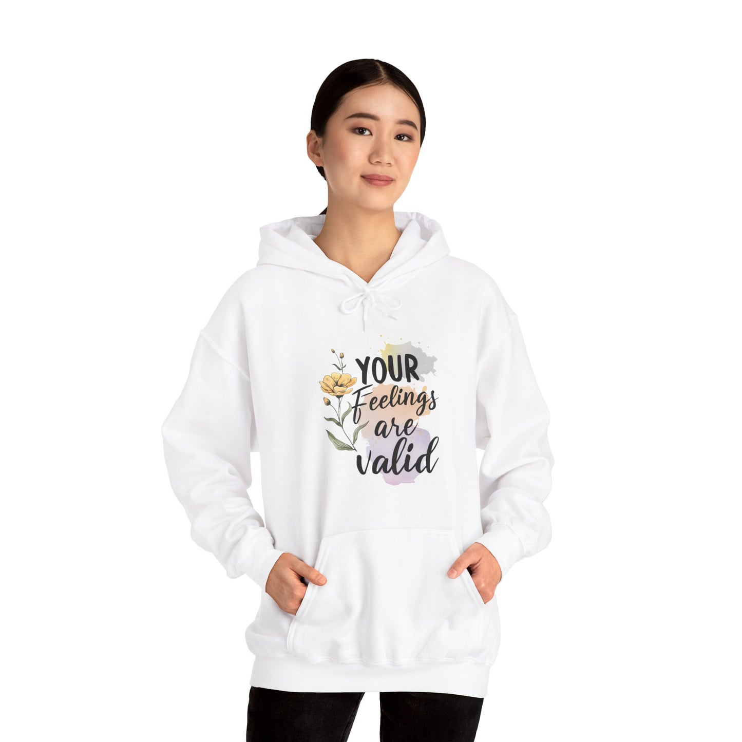 Your Feelings Are Valid – Suicide Awareness Hoodie for Women
