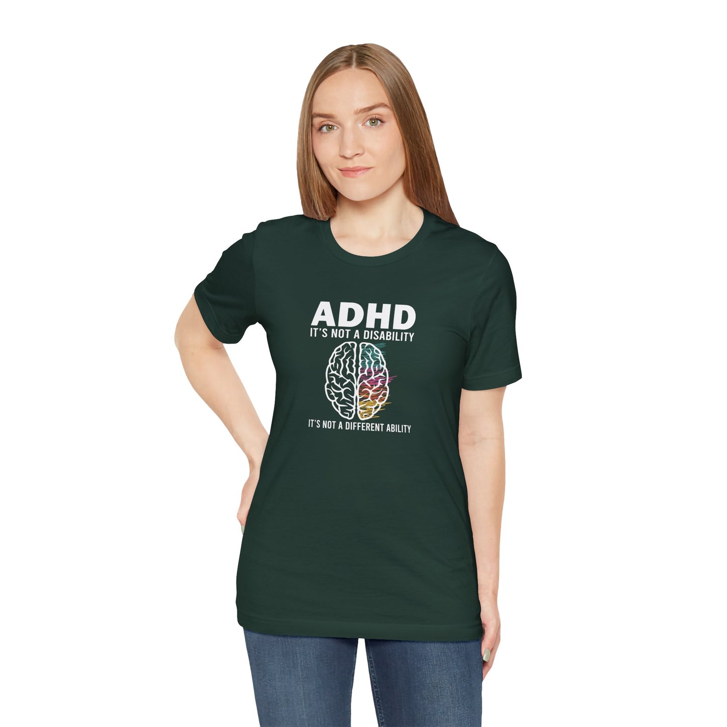 T-Shirt ADHD IT'S NOT A DISABILITY – Conceptual ADHD T-Shirt for Adults