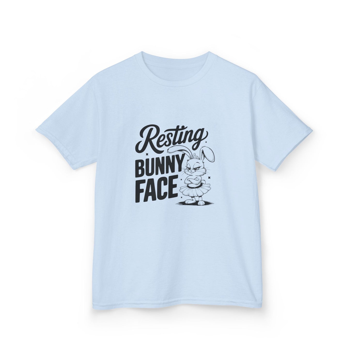 Resting Bunny Face Kids Easter Shirt | Funny Easter Tee for Kids