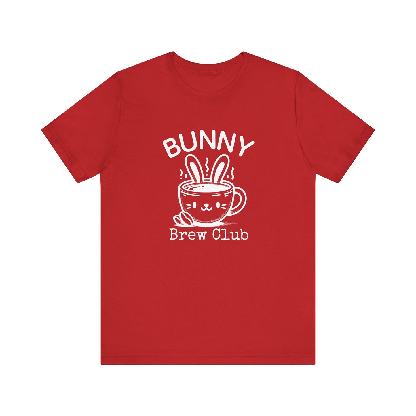 Red Coffee Easter Shirt – Bunny Brew Club Funny Easter Tee for Women