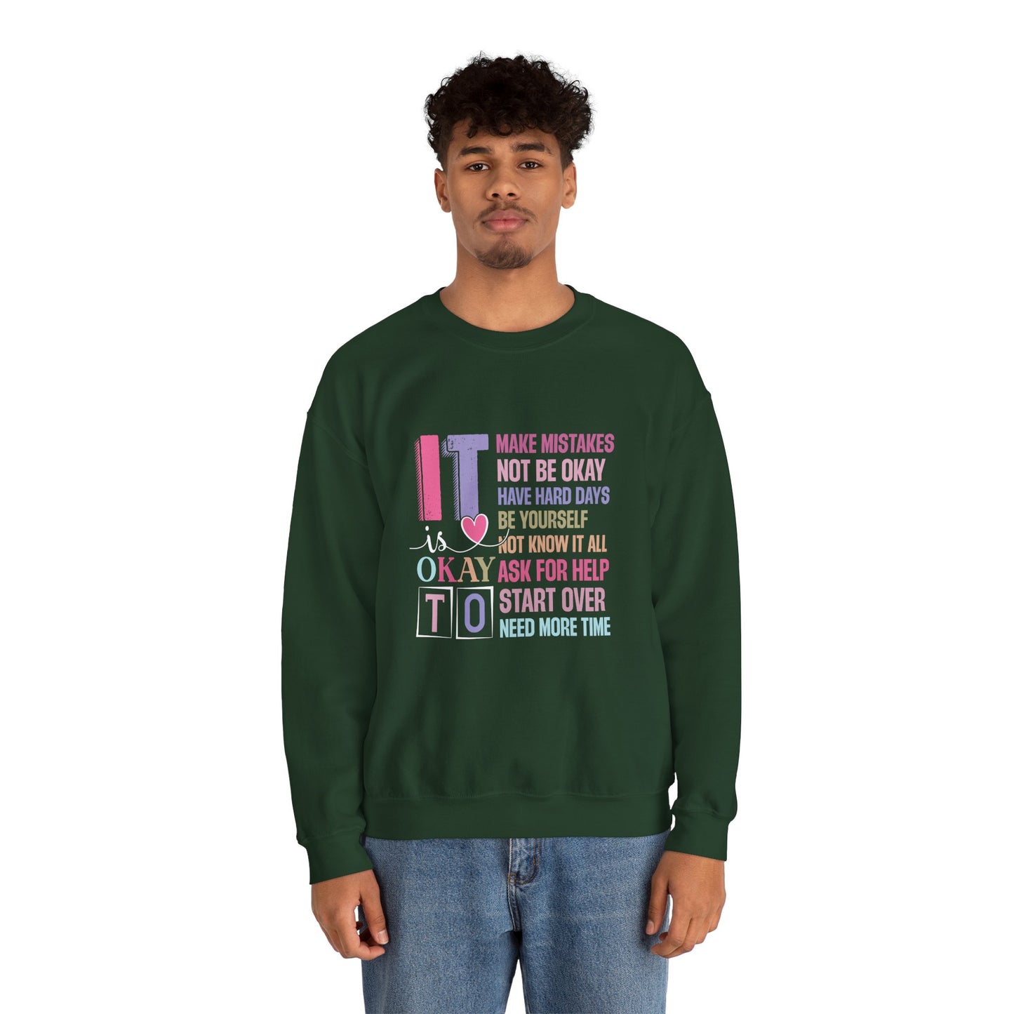 It’s Okay to Make Mistakes – Mental Health Sweatshirt for Women