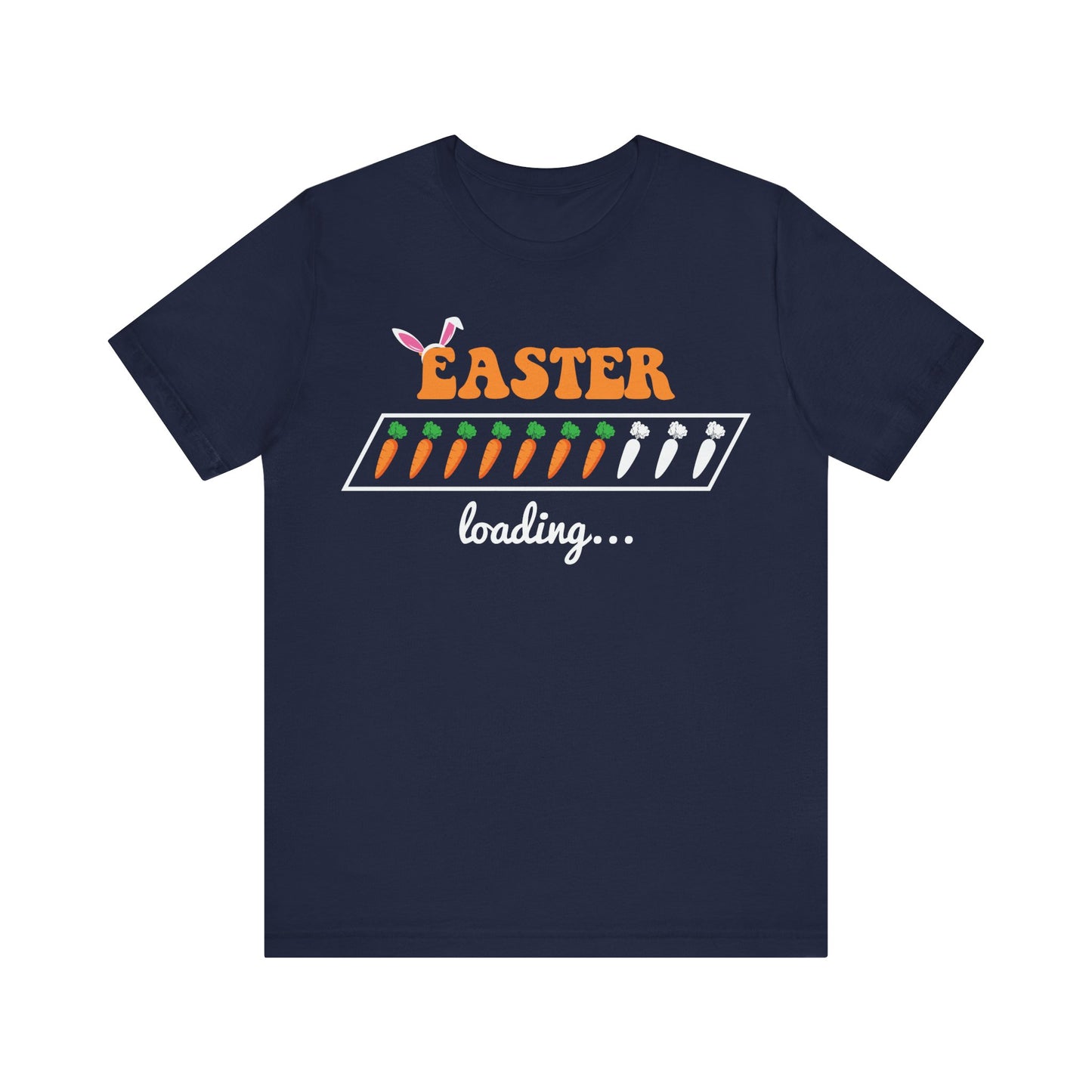 Navy Trendy Easter Shirt – Easter Loading... Please Wait Tee