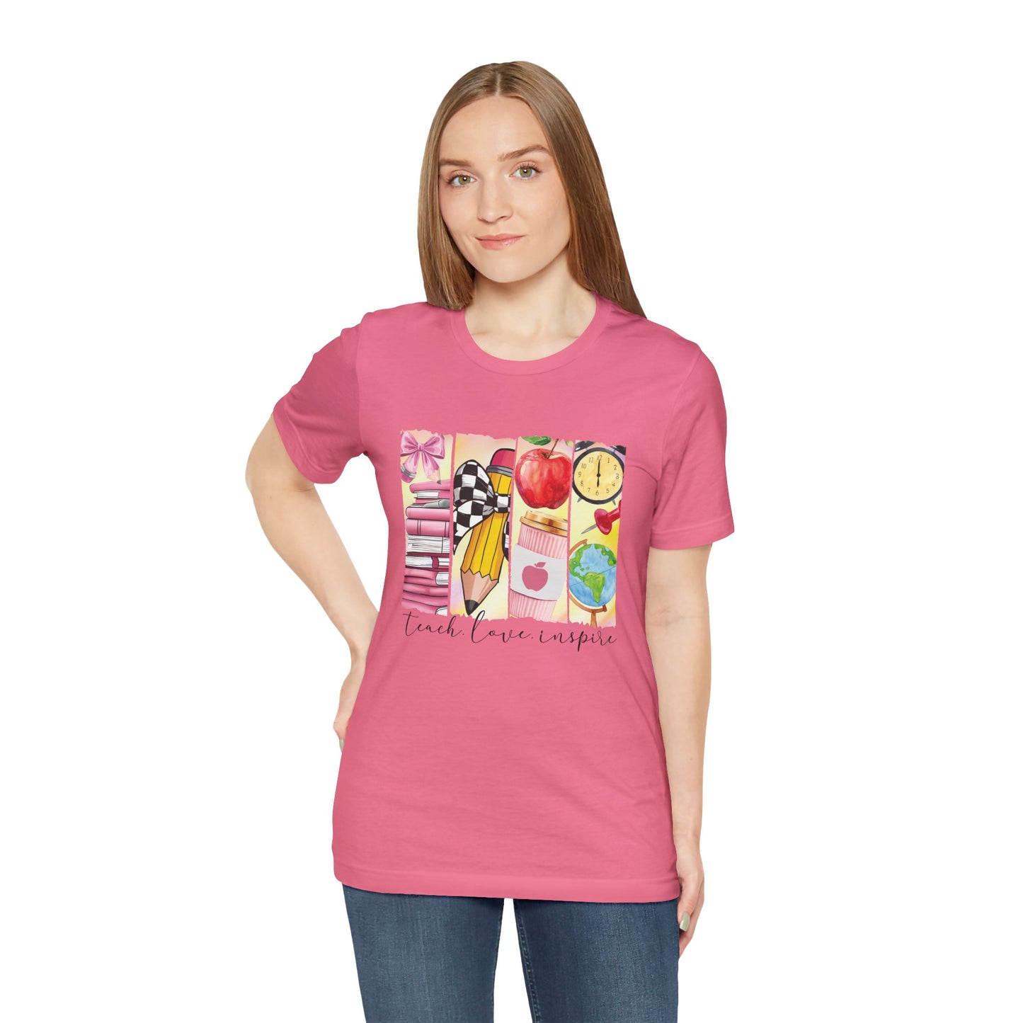 Teach Love Inspire – Teacher Shirt with Meaningful Message