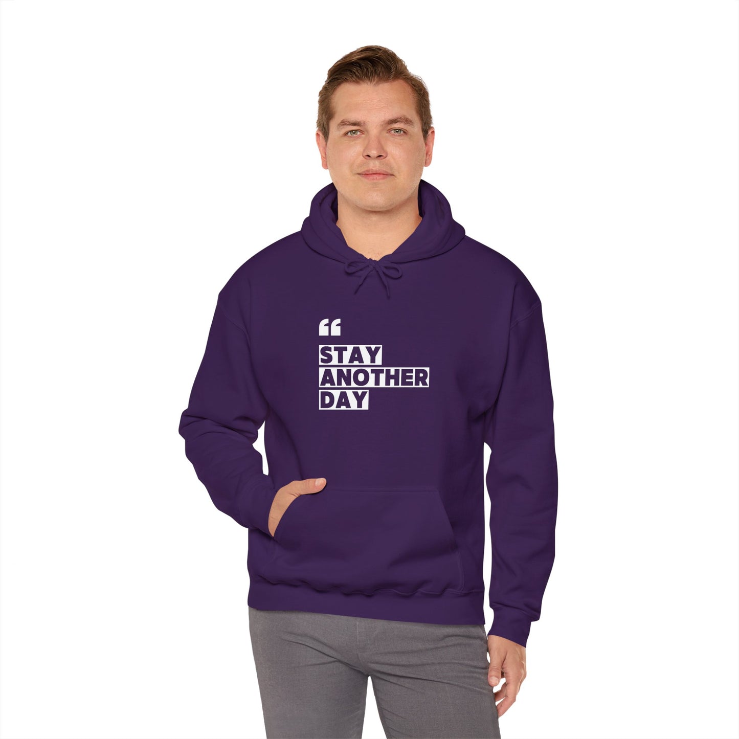Stay Another Day Purple Hoodie