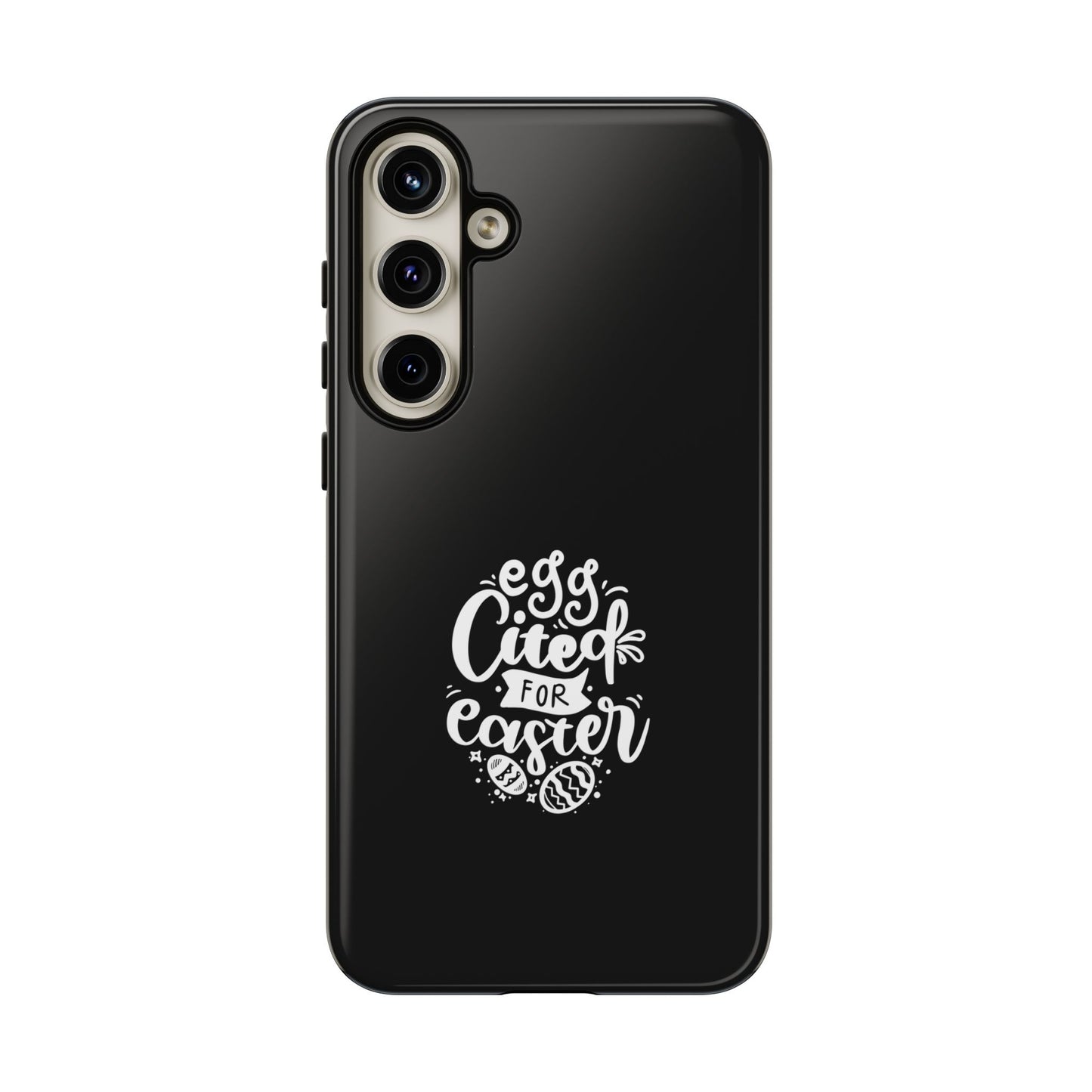 Samsung Galaxy S24 Plus Glossy Egg-cited for Easter Phone Case | Fun & Trendy Spring Cover