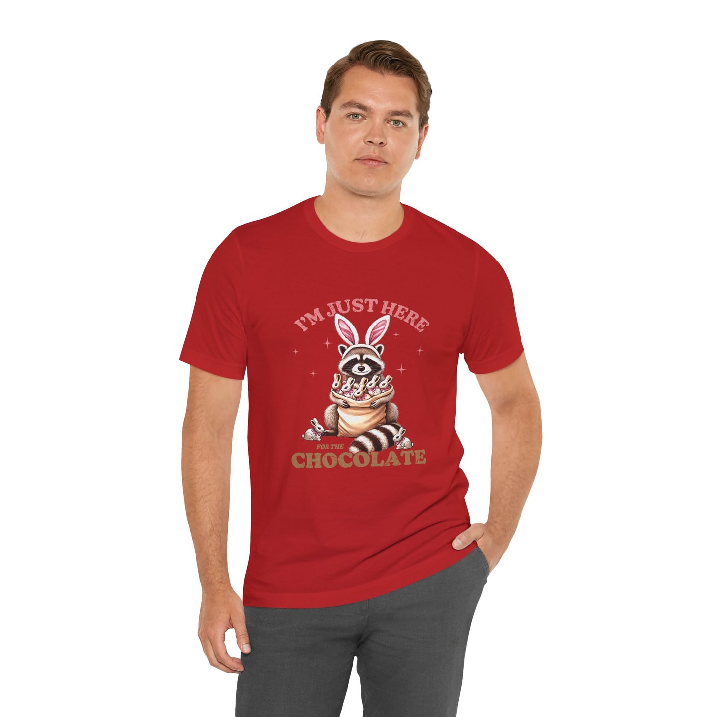 Funny Easter Shirt – I'm Just Here for the Chocolate Tee