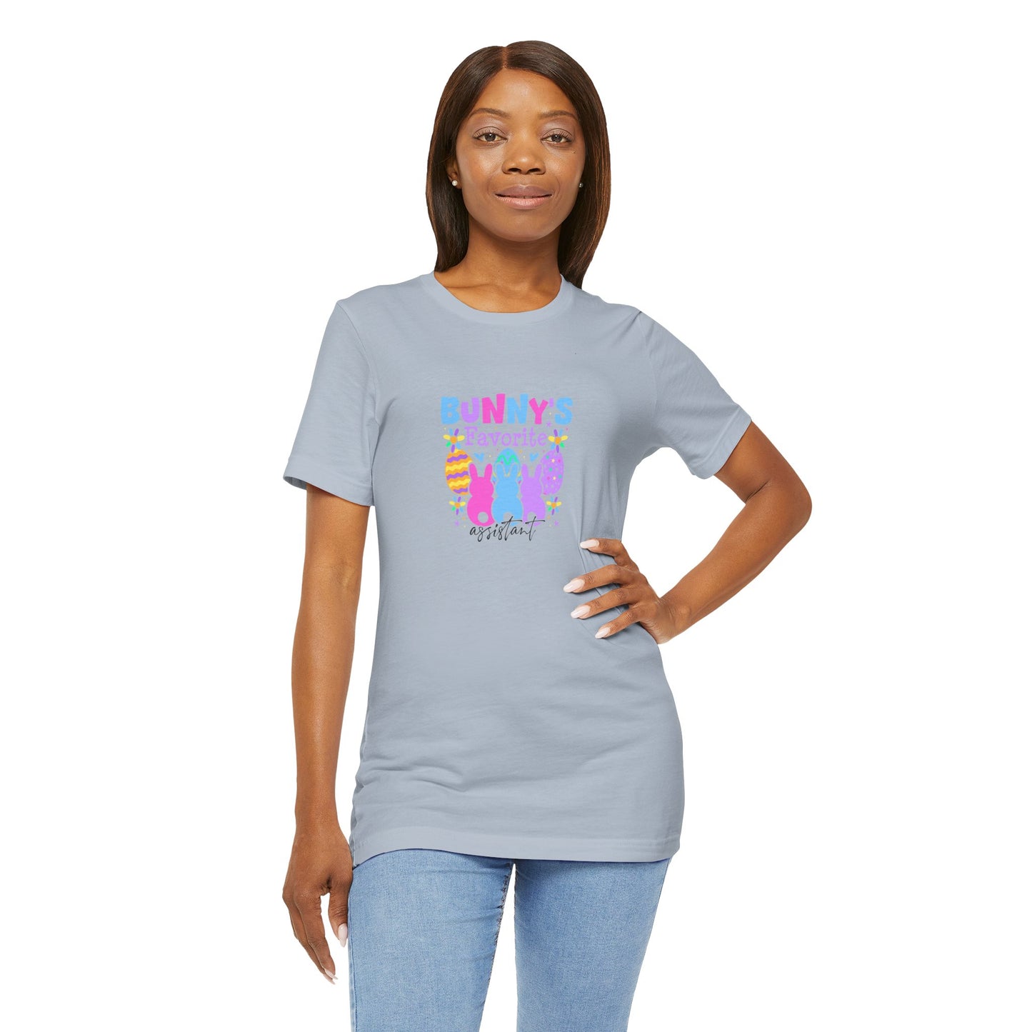 Women Easter Shirt – Bunny's Favorite Assistant Funny Bunny Tee