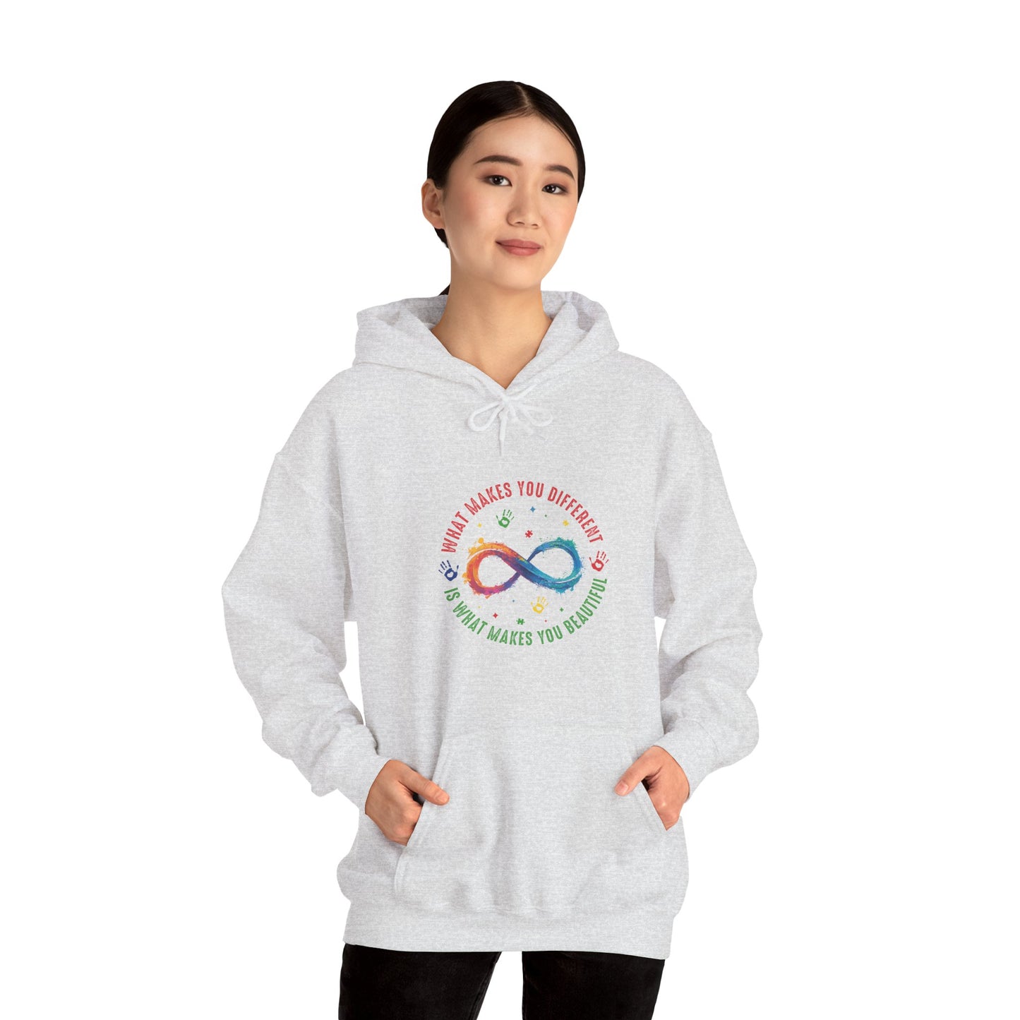 WHAT MAKES YOU DIFFERENT Hoodie – Colorful Neurodiversity Sweatshirt