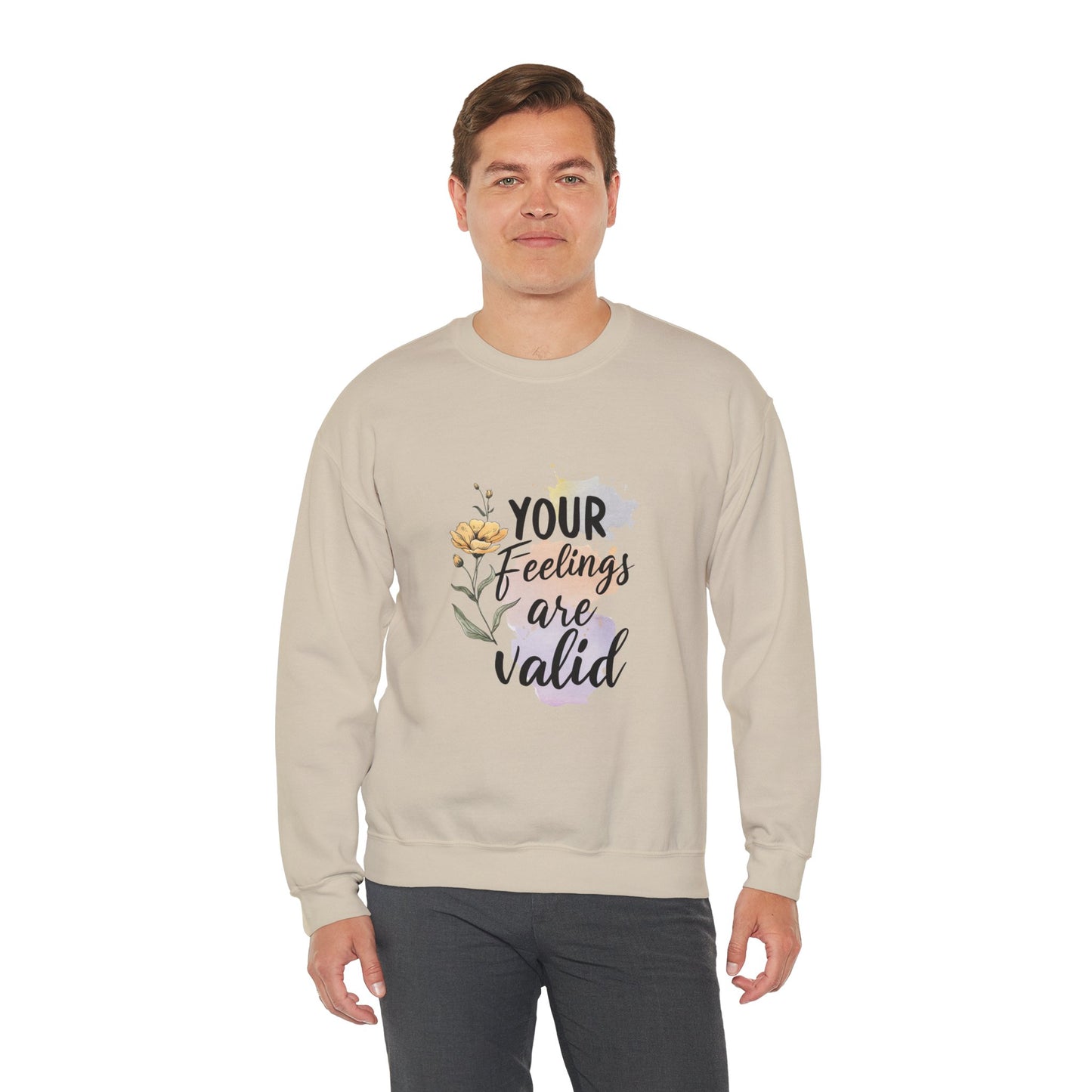 Your Feelings Are Valid – Mental Health Sweatshirt for Women