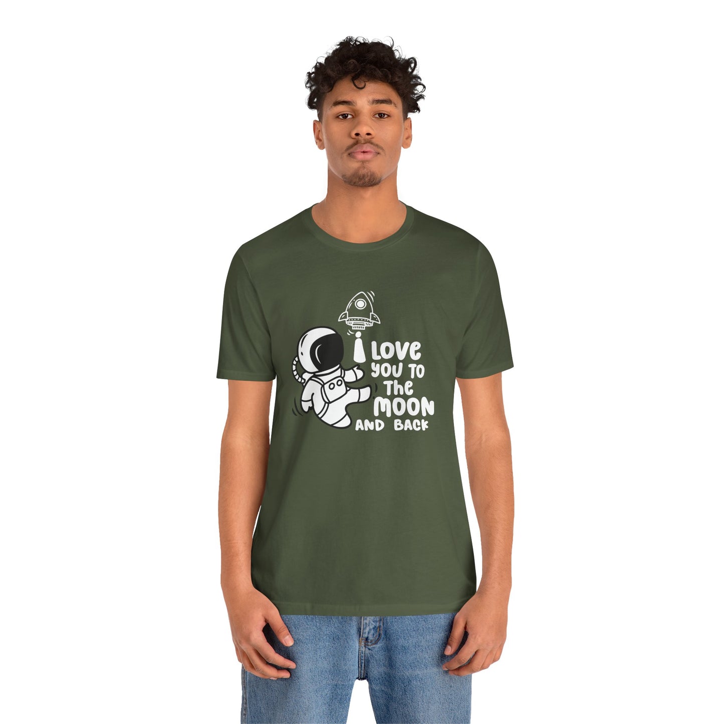 Romantic Message Tee – I Love You to the Moon and Back Shirt