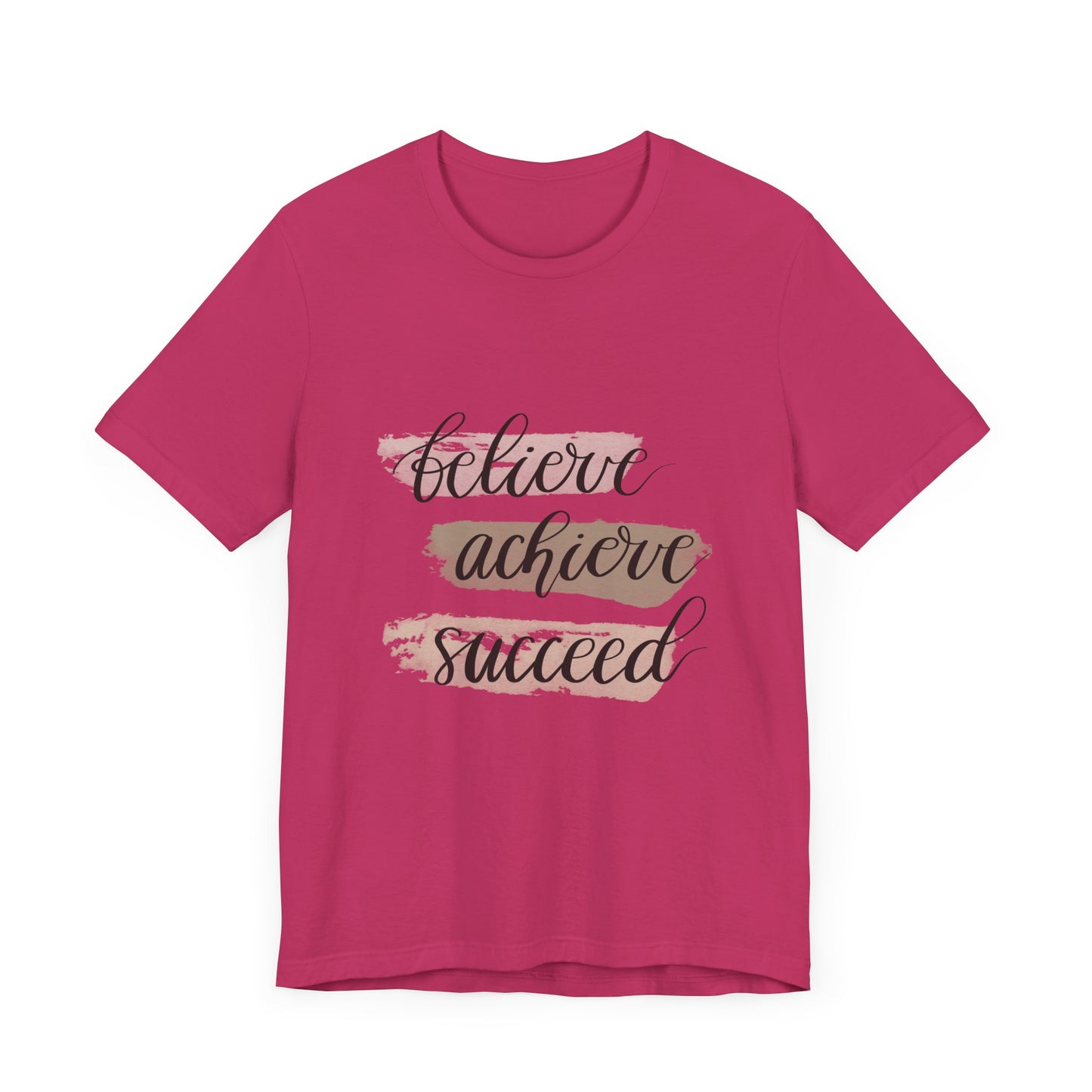 Inspirational T Shirts – Believe Achieve Succeed Tee for Women