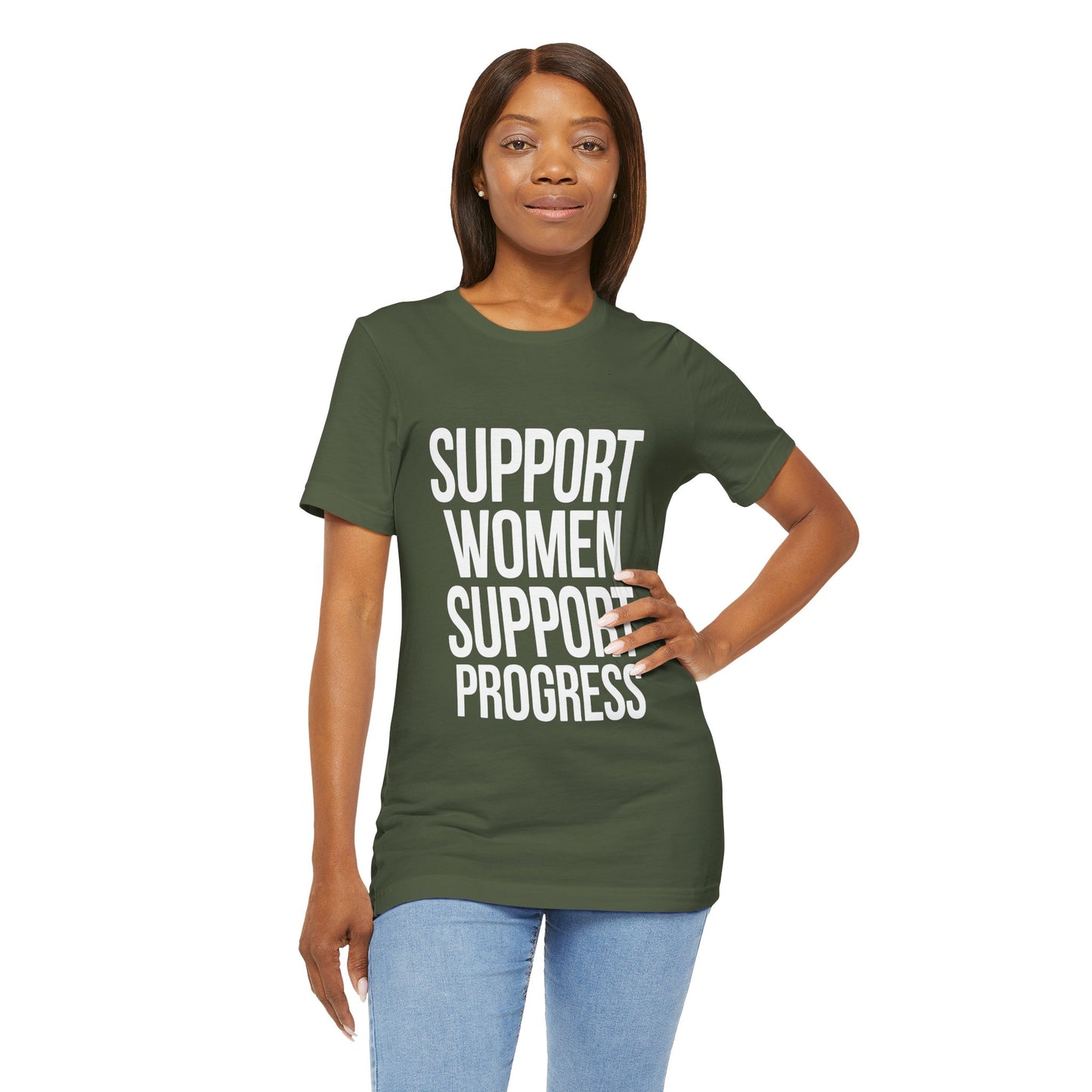 Support Women, Support Progress – Women’s Empowerment Graphic
