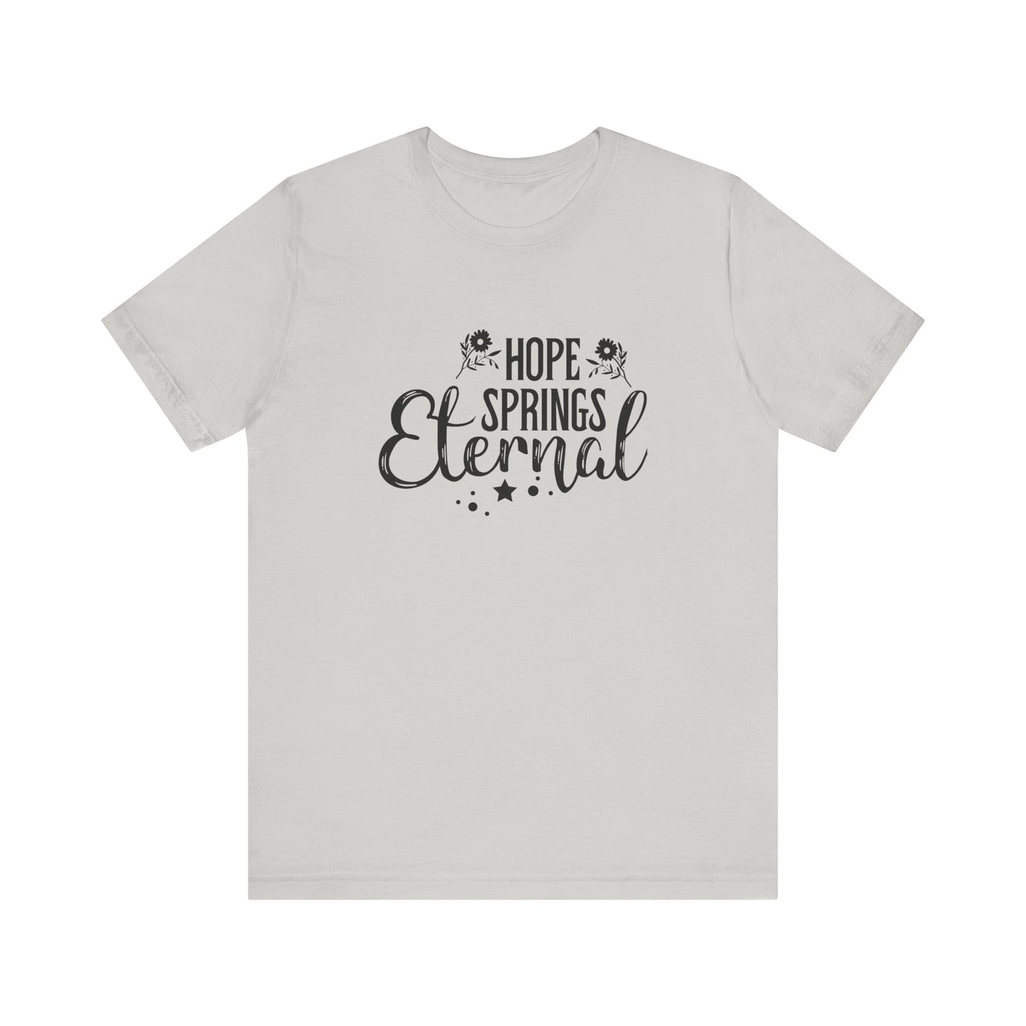 Silver Motivational Shirts – Hope Springs Eternal Women’s Easter Tee