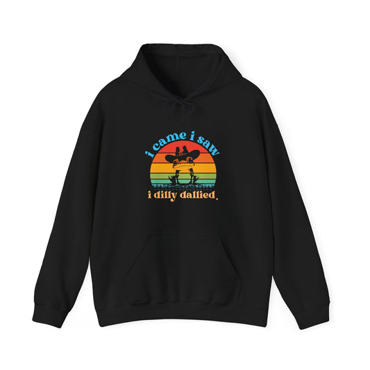 Hoodie i came i saw i dilly dallied Hoodie – Funny ADHD Frog Hoodie