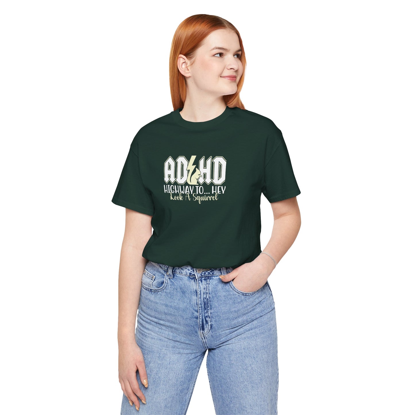 T-Shirt HIGHWAY TO... HEY Look A Squirrel ADHD T Shirt – Funny ADHD Tshirt
