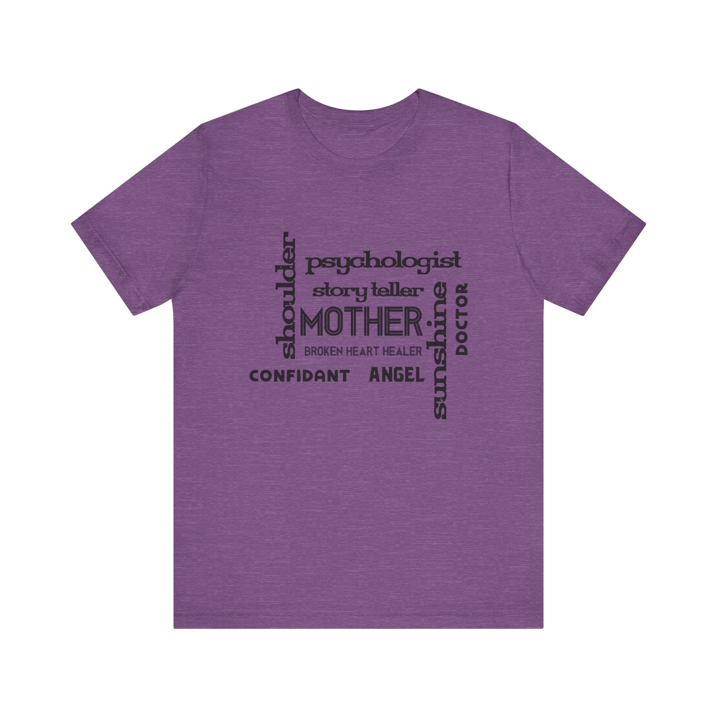 Heather Team Purple Inspirational Mother’s Day Shirt – Deep Words of Gratitude