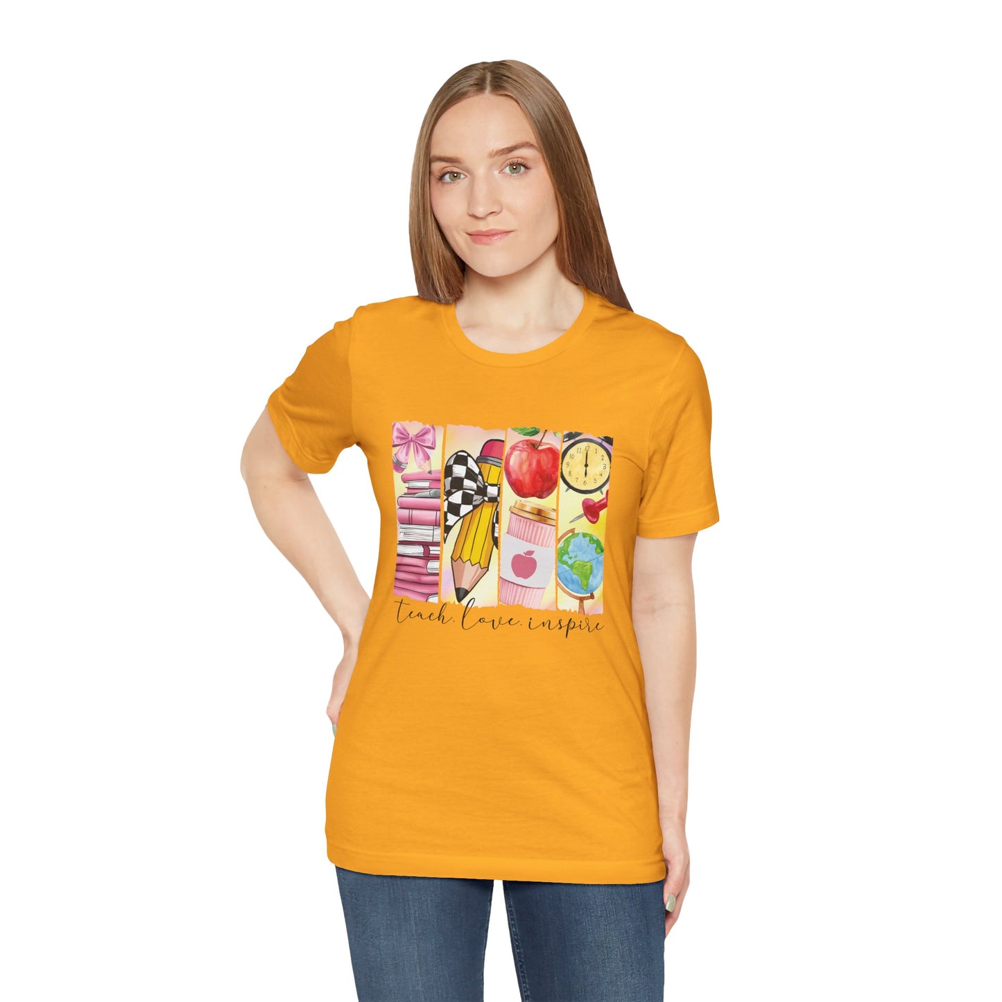 Teach Love Inspire – Teacher Shirt with Meaningful Message