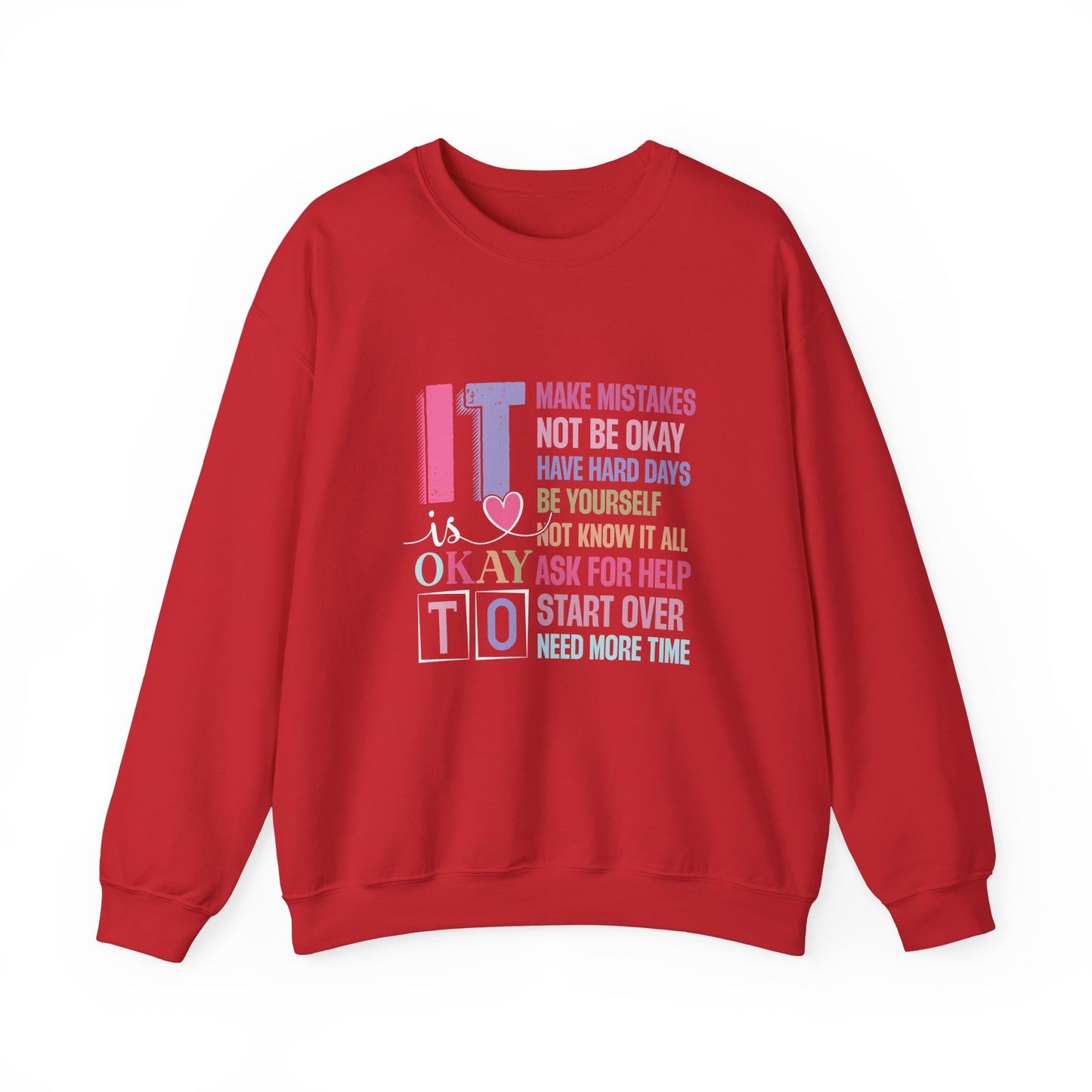 It’s Okay to Make Mistakes – Mental Health Sweatshirt for Women