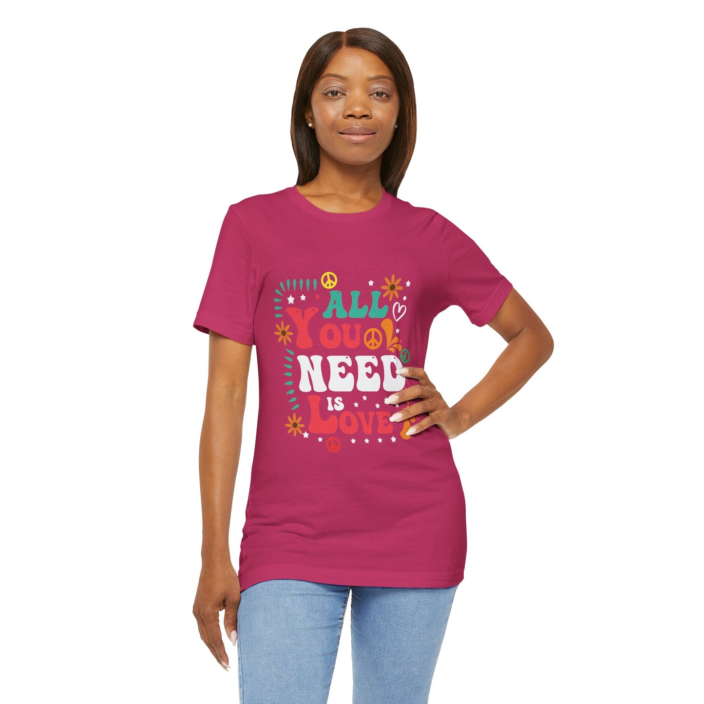 T-Shirt All You Need is Love – Love-Inspired Quotes Tee