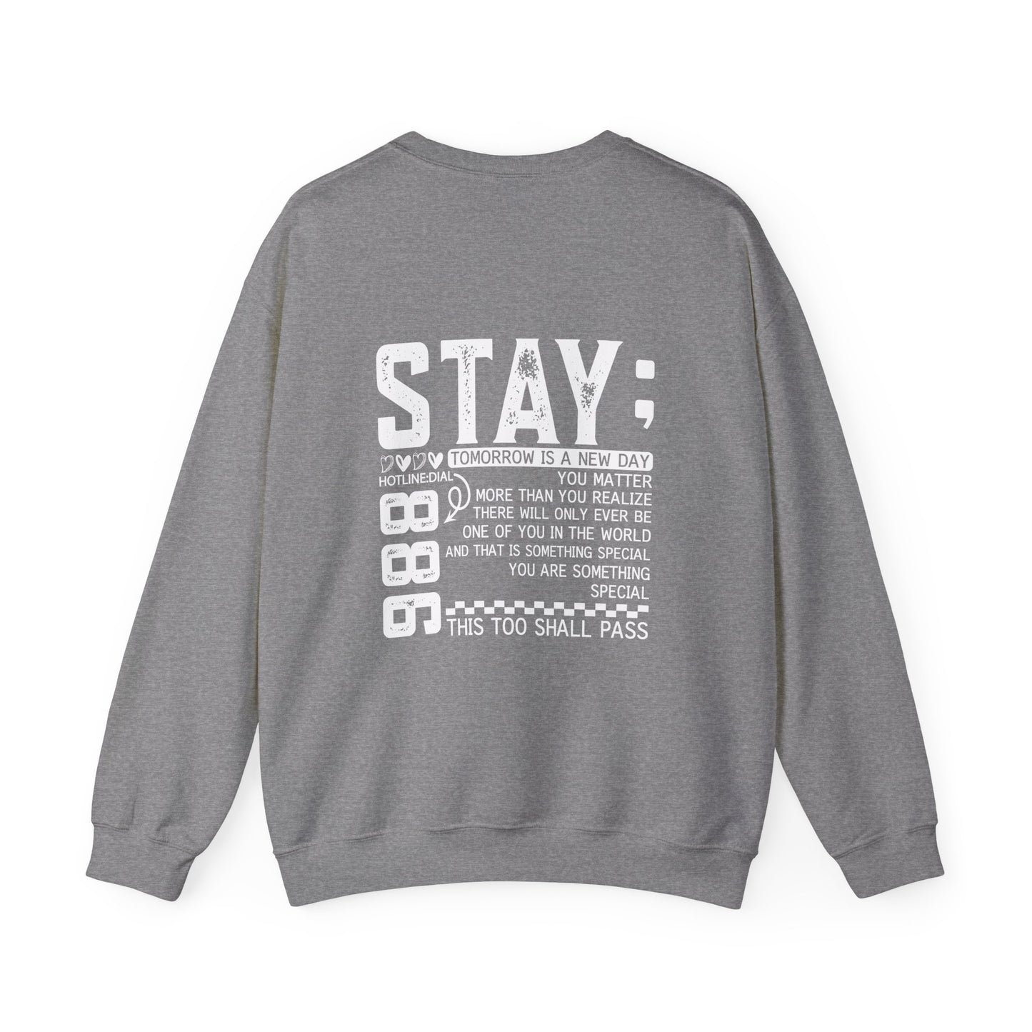 Stay, You Matter – Mental Health Sweatshirts for Men & Women