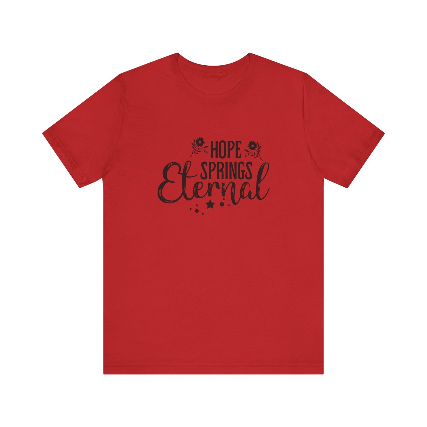 Red Motivational Shirts – Hope Springs Eternal Women’s Easter Tee