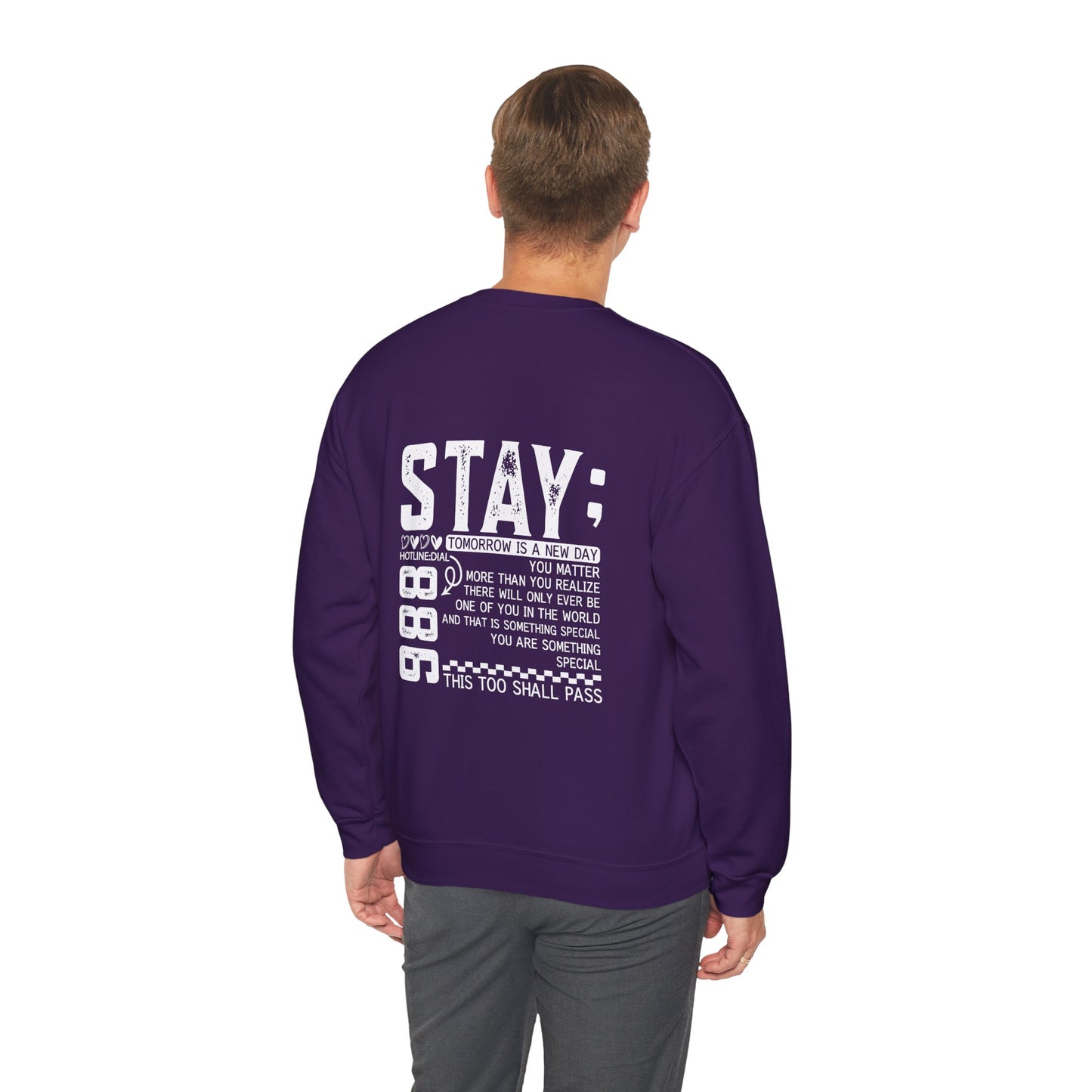 Stay, You Matter – Mental Health Sweatshirts for Men & Women