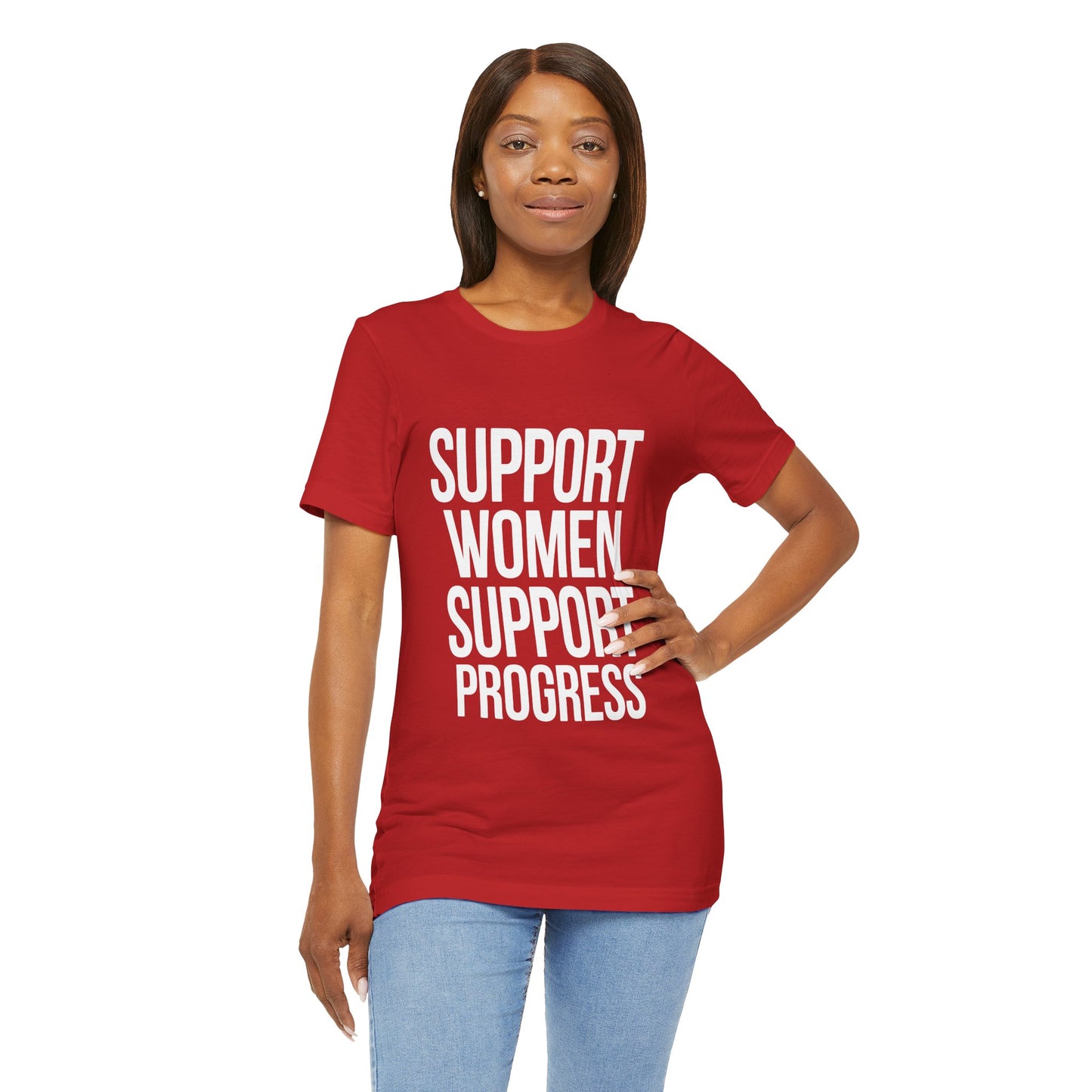 Support Women, Support Progress – Women’s Empowerment Graphic