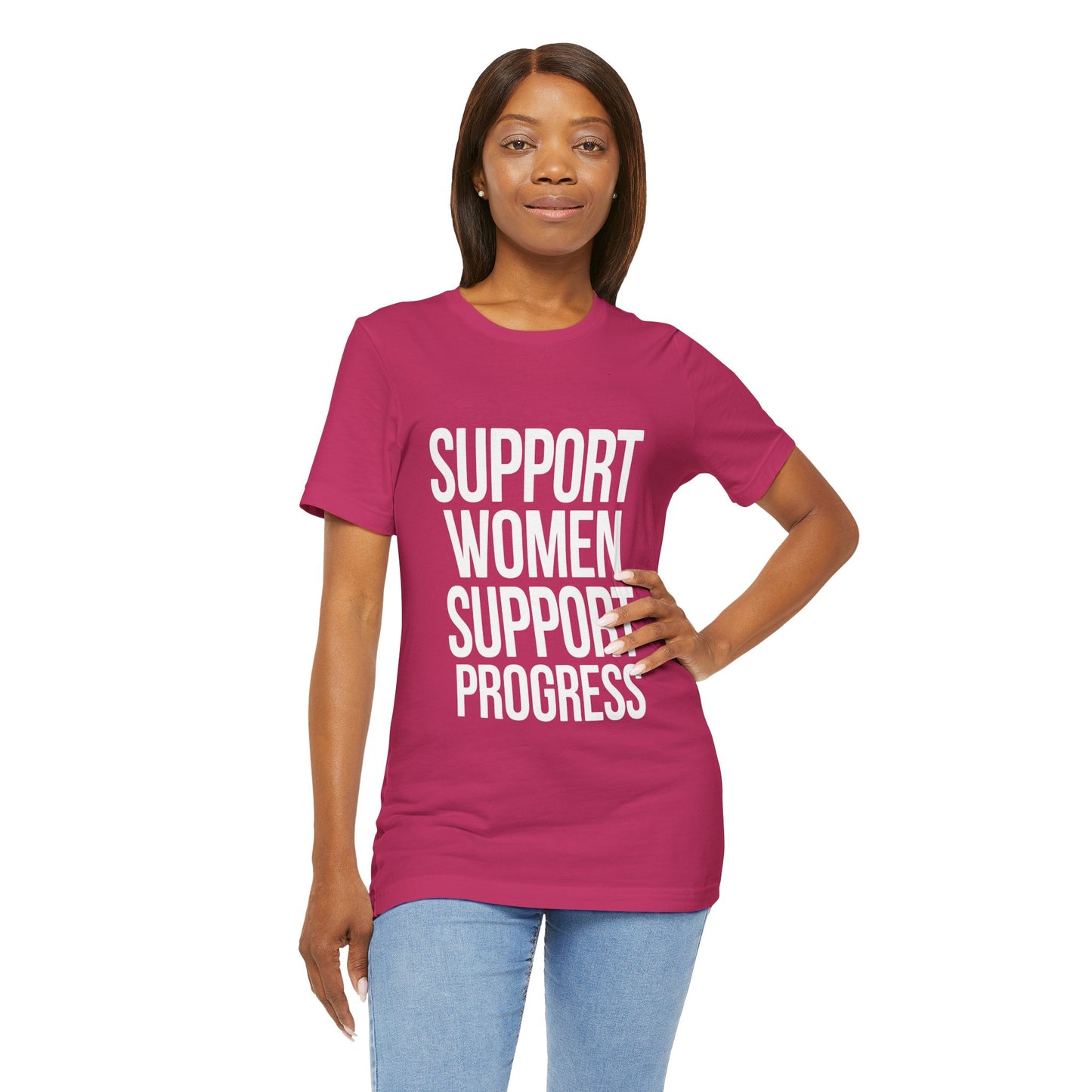 Support Women, Support Progress – Women’s Empowerment Graphic