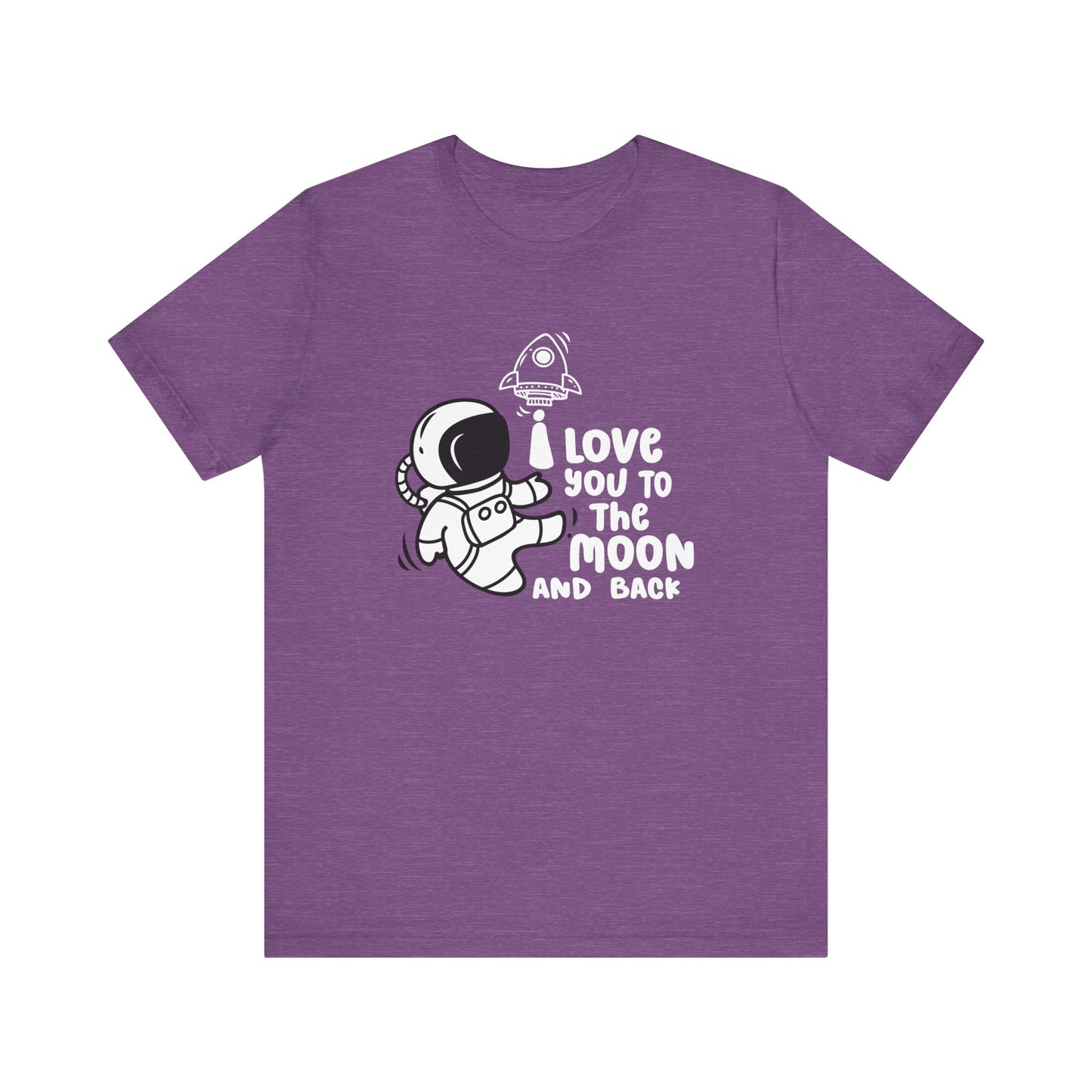 T-Shirt Romantic Message Tee – I Love You to the Moon and Back Shirt