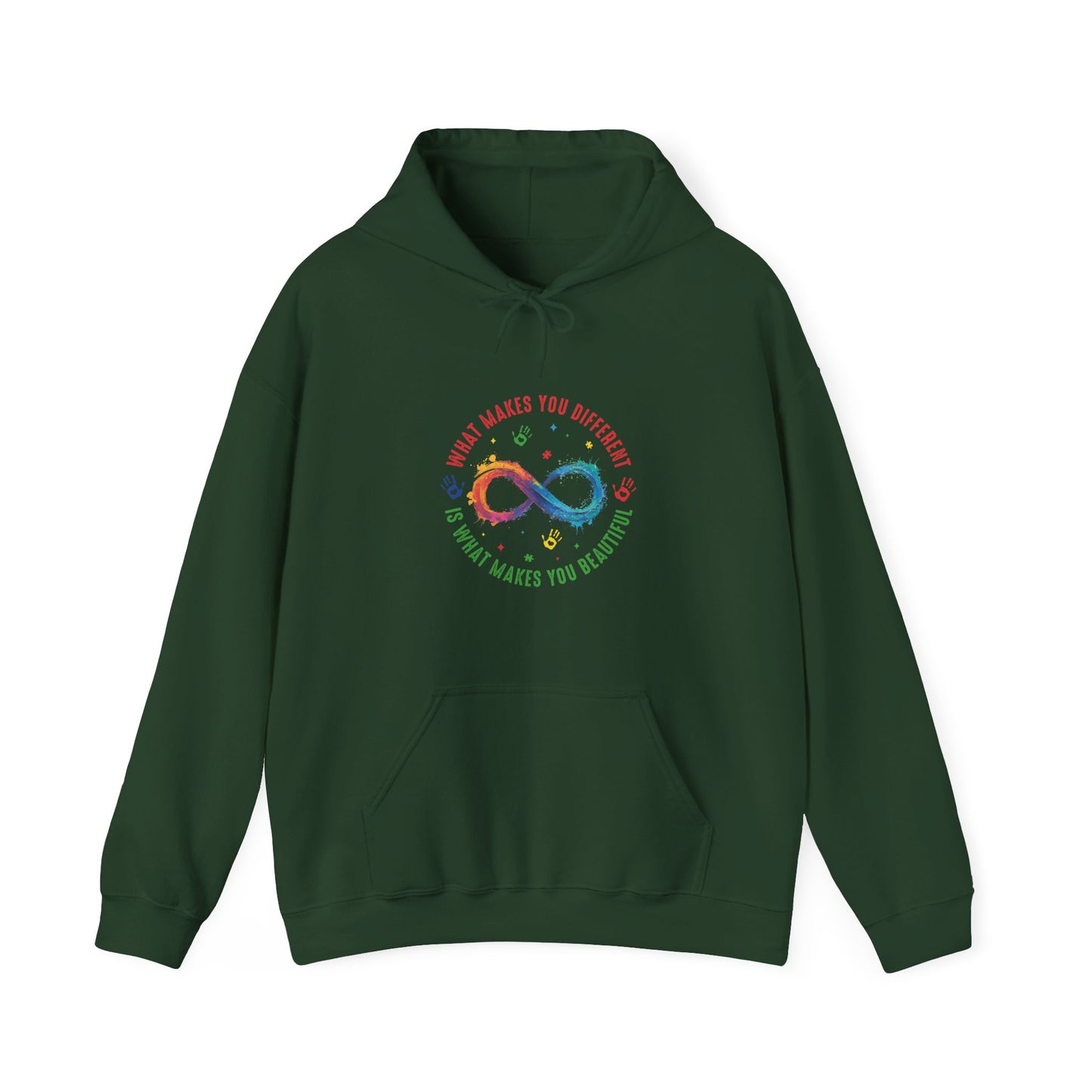 WHAT MAKES YOU DIFFERENT Hoodie – Colorful Neurodiversity Sweatshirt