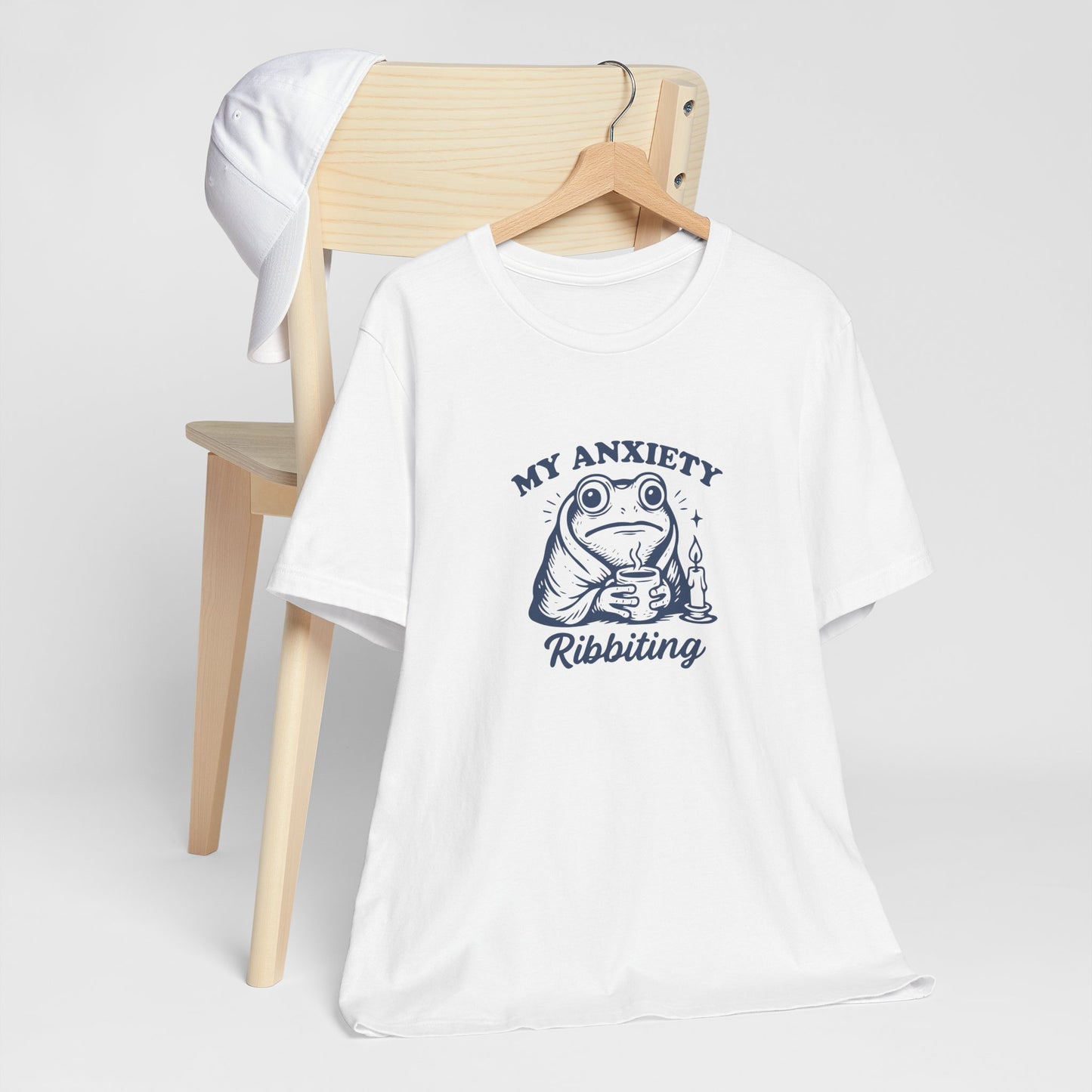 T-Shirt MY ANXIETY Ribbiting Shirt – Funny Anxiety Shirt with Frog Graphic